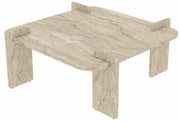 Stolik kawowy Afrolli 90x90 cm trawertyn