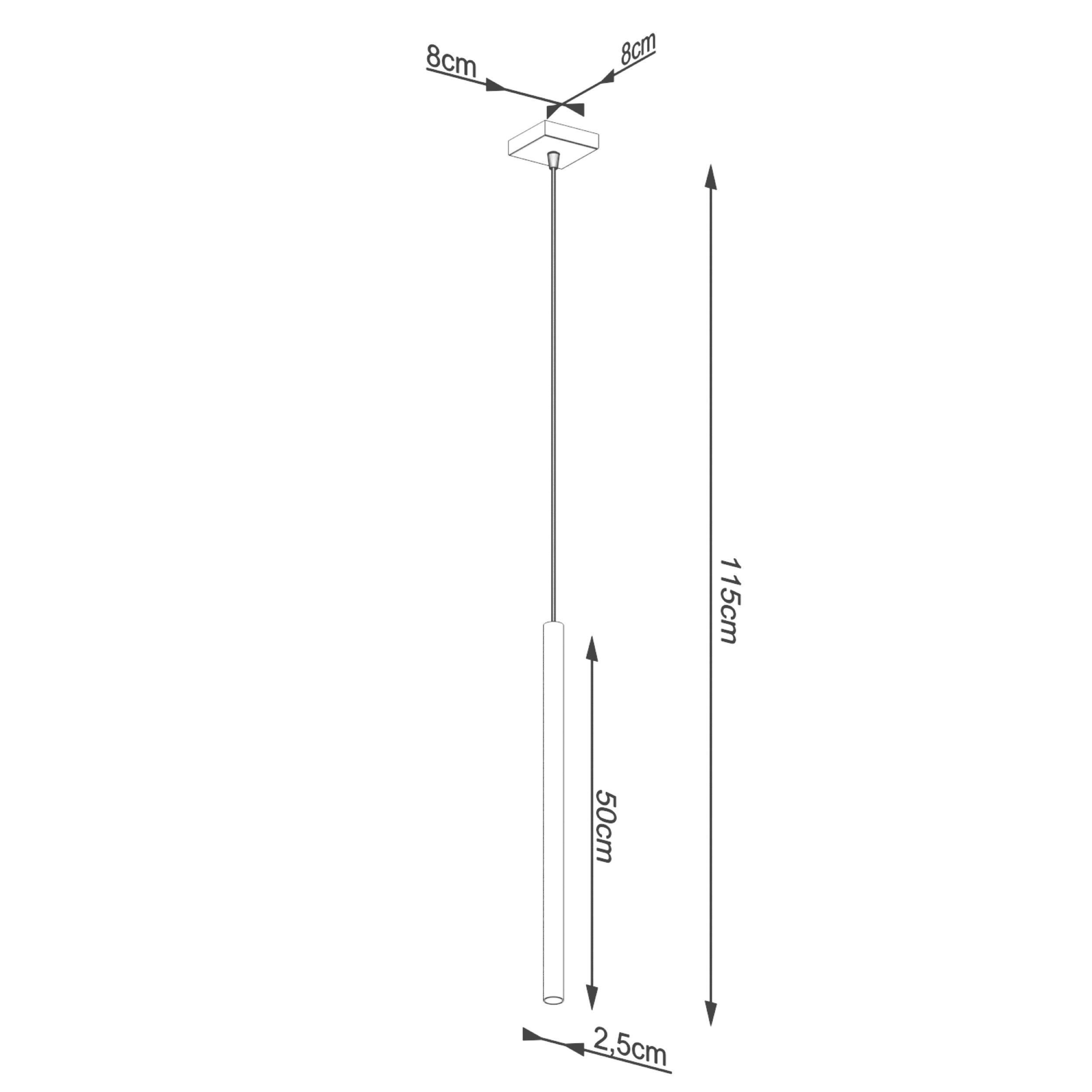 Lampa wisząca Pastelo 1 złota
