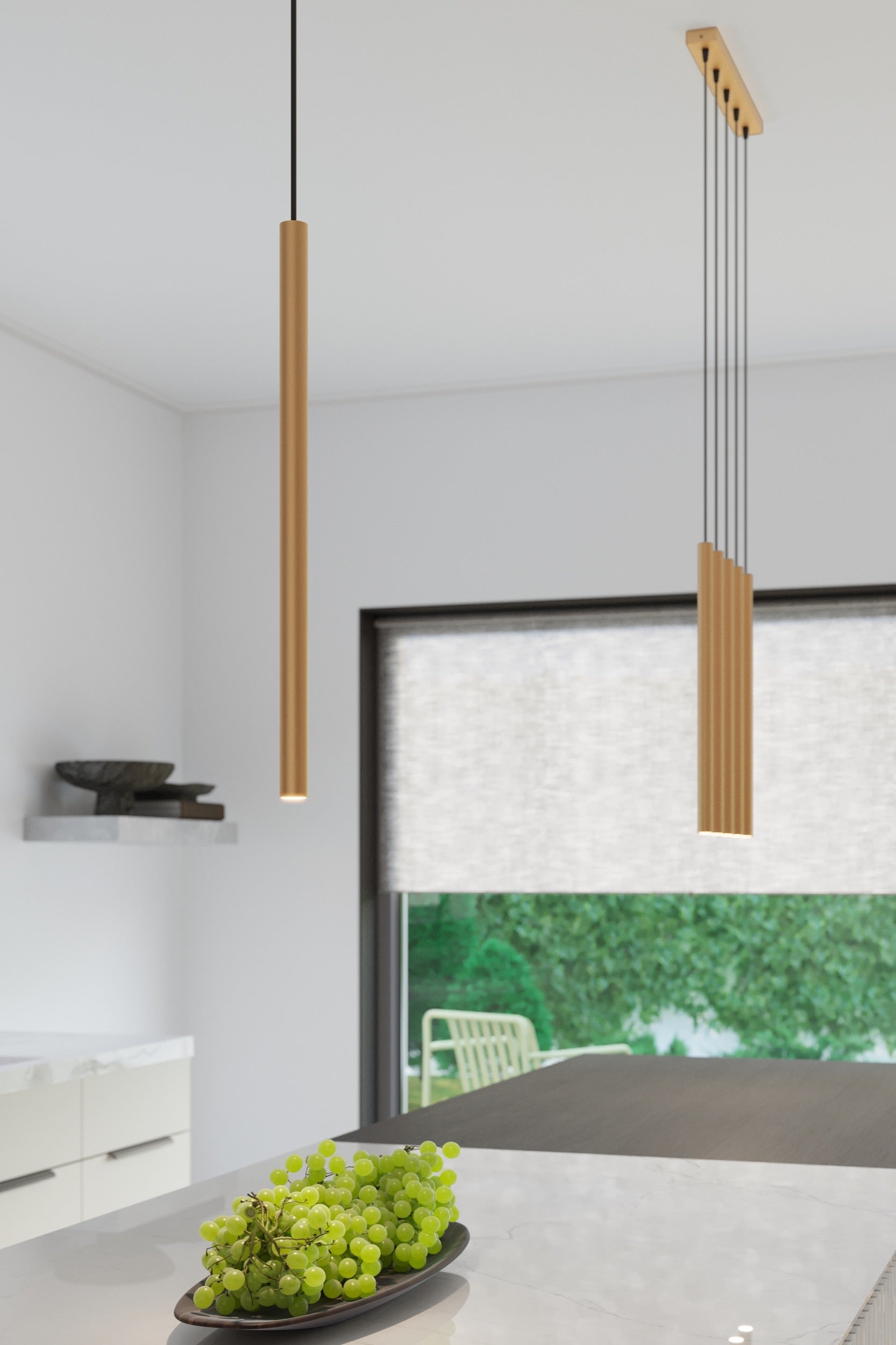 Lampa wisząca Pastelo 1 złota