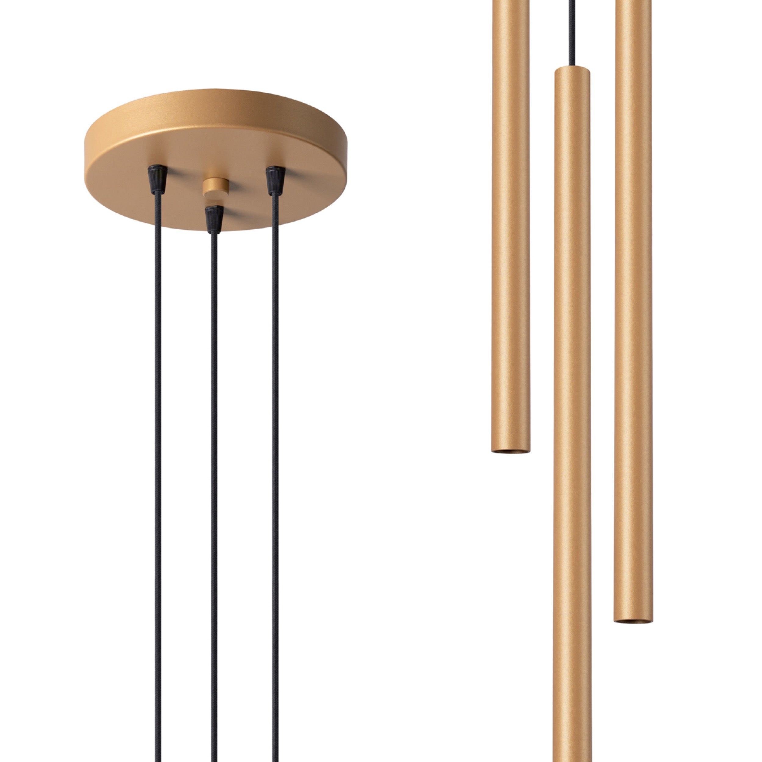 Lampa wisząca Pastelo 3P złota