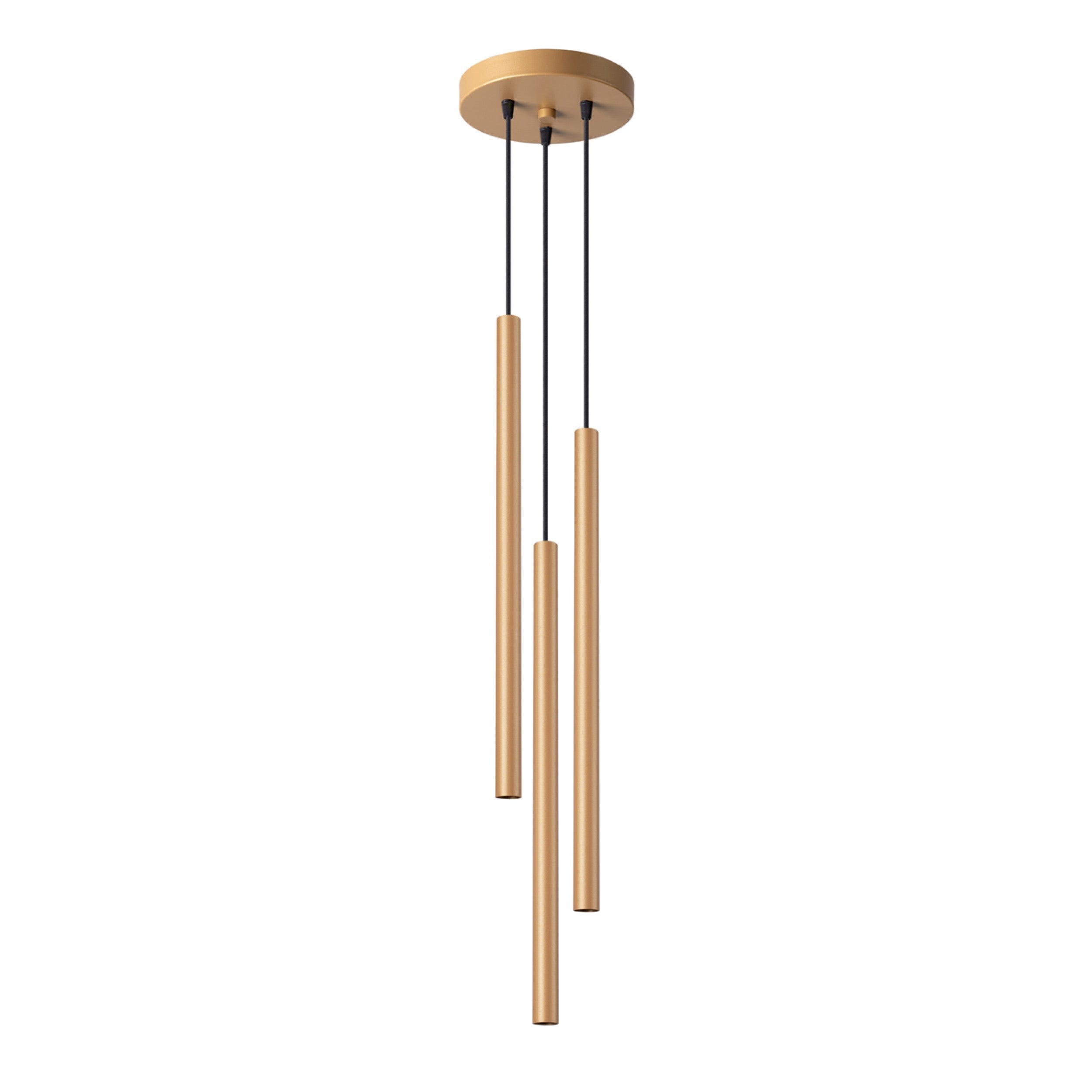 Lampa wisząca Pastelo 3P złota