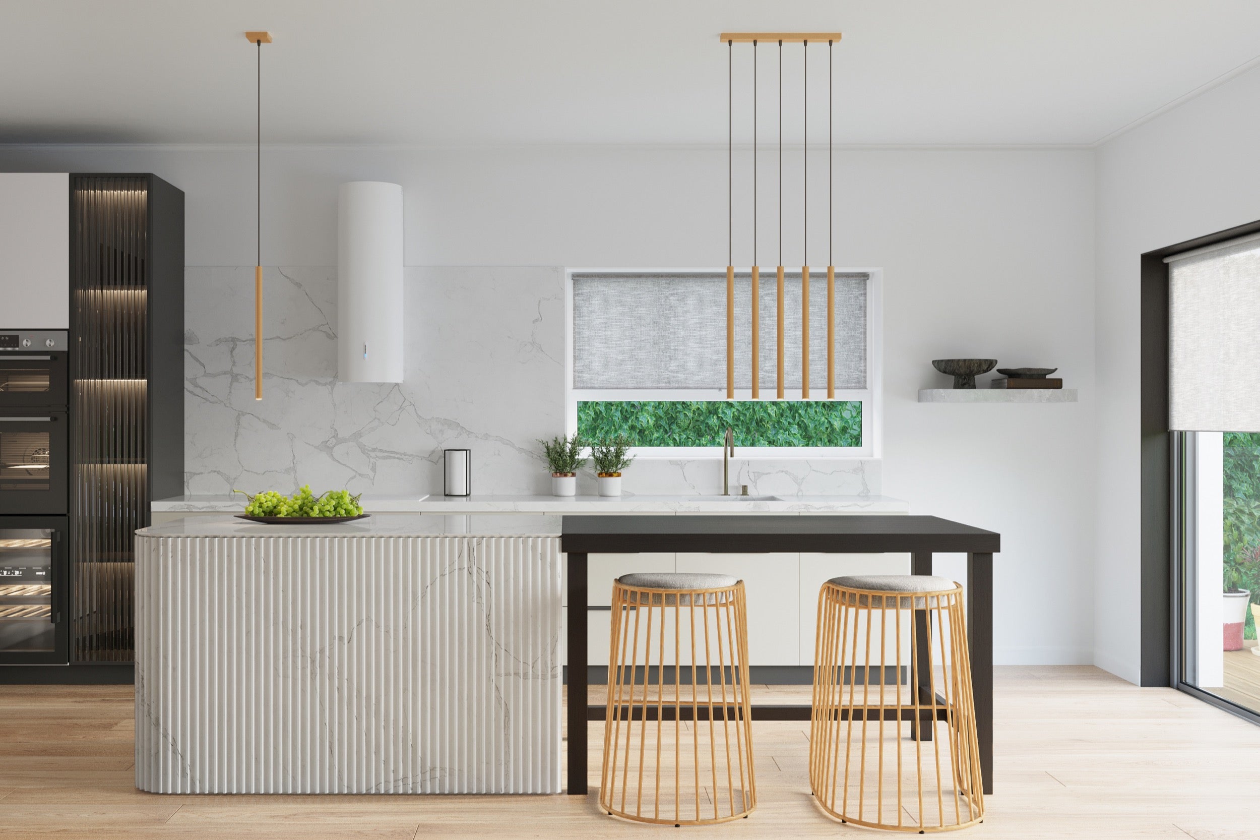 Lampa wisząca Pastelo 3P złota