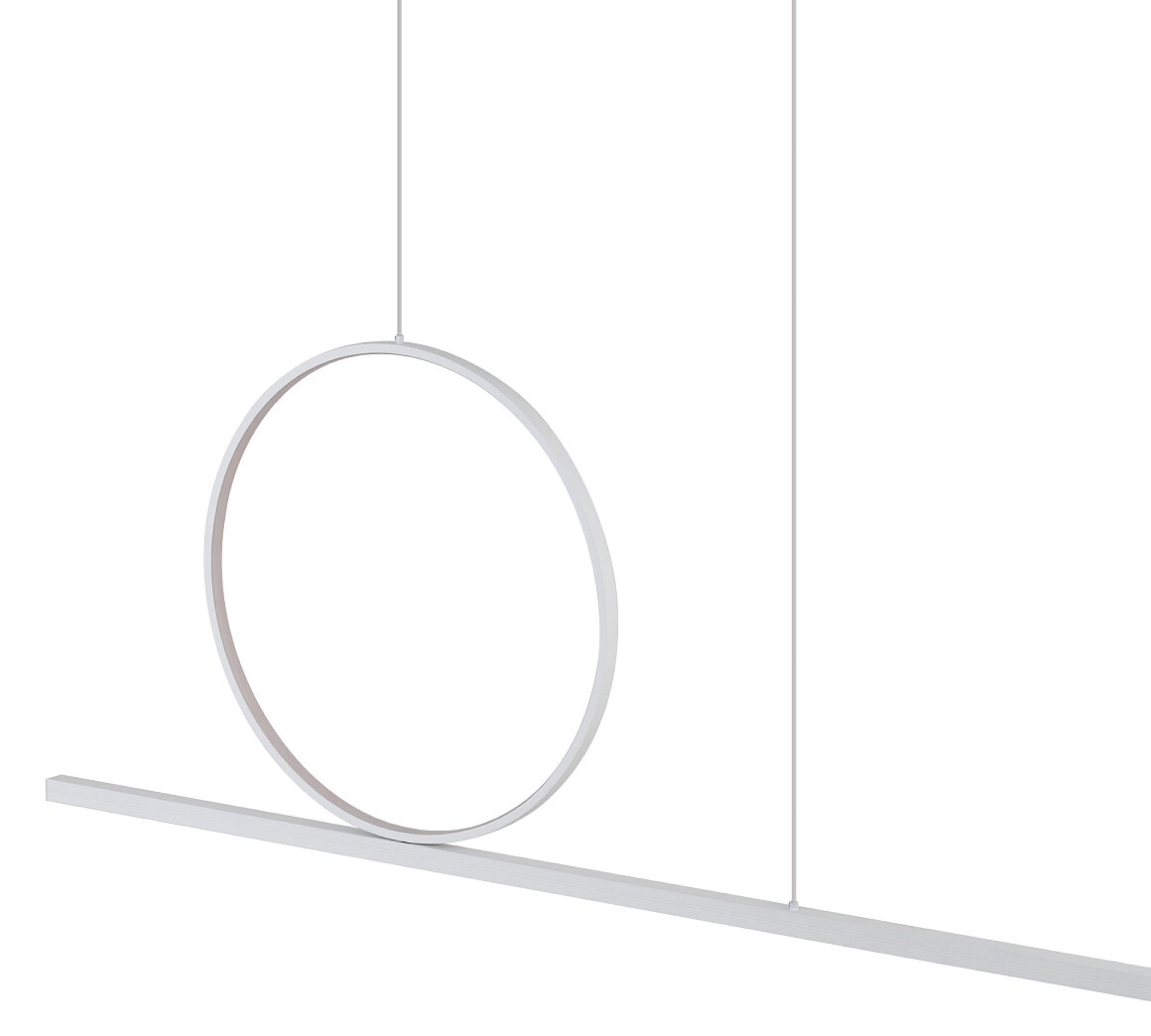 Lampa wisząca Lineo LED 115x140 cm biała