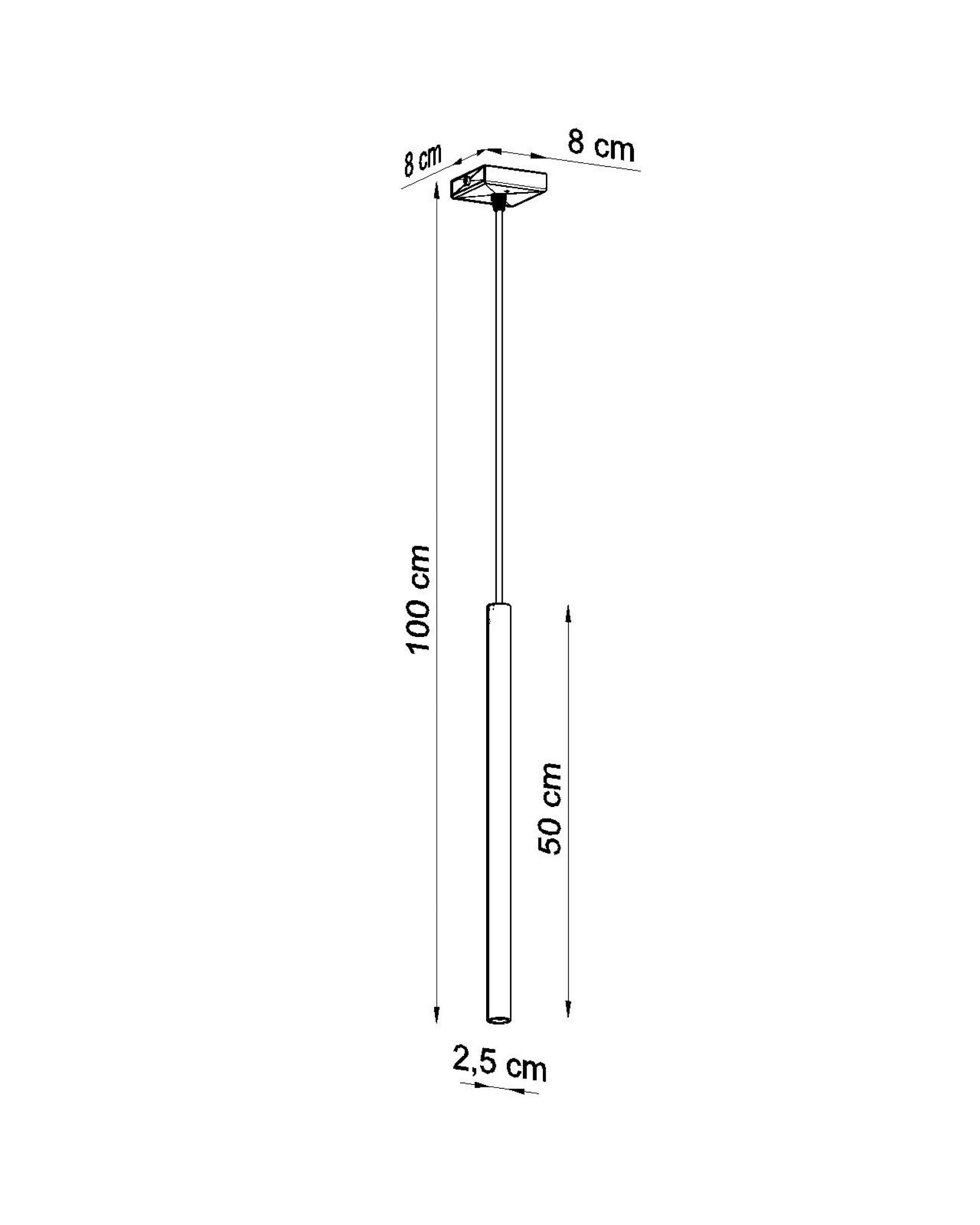 Lampa wisząca Pastelo 1 chrom