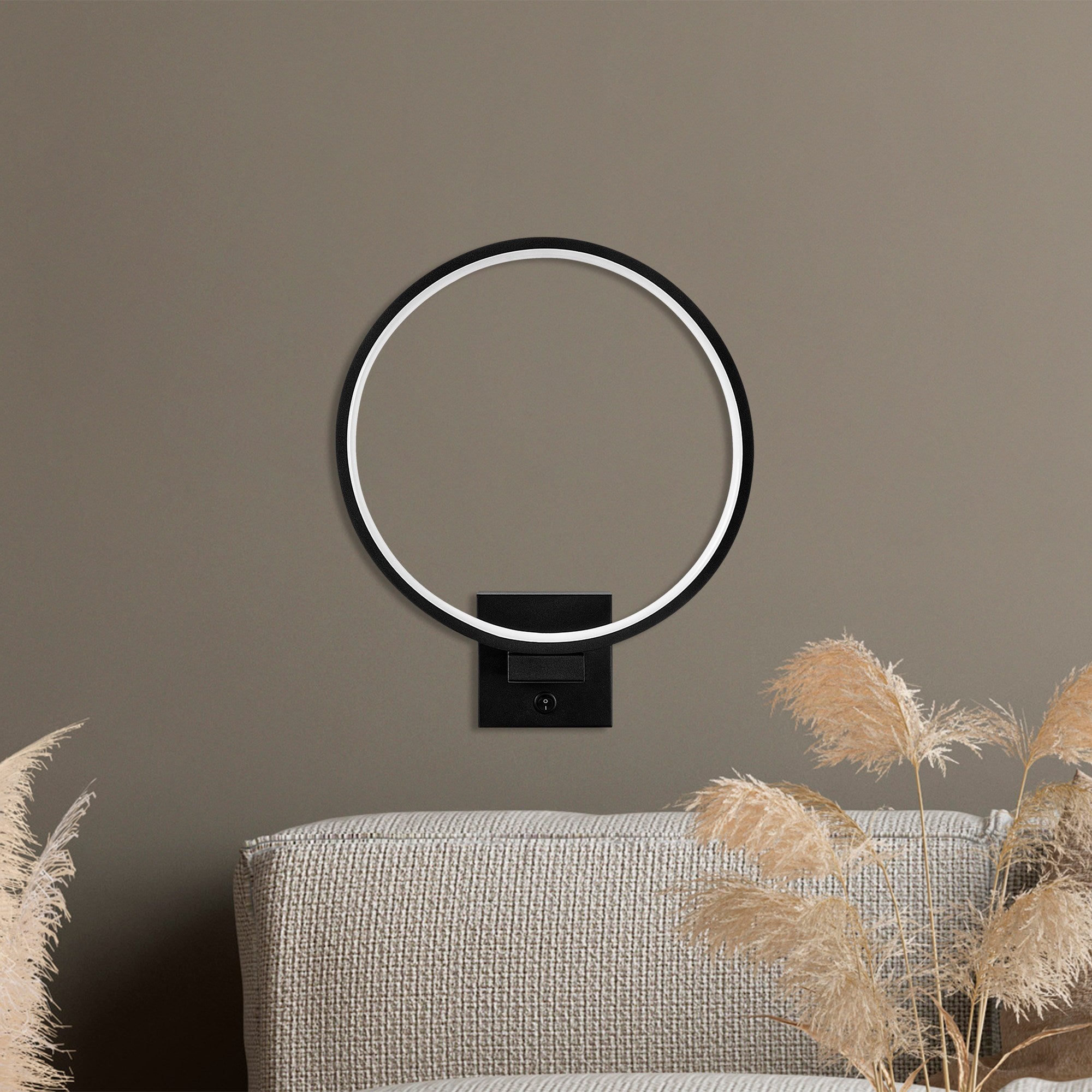 Lampa ścienna Soyally czarna