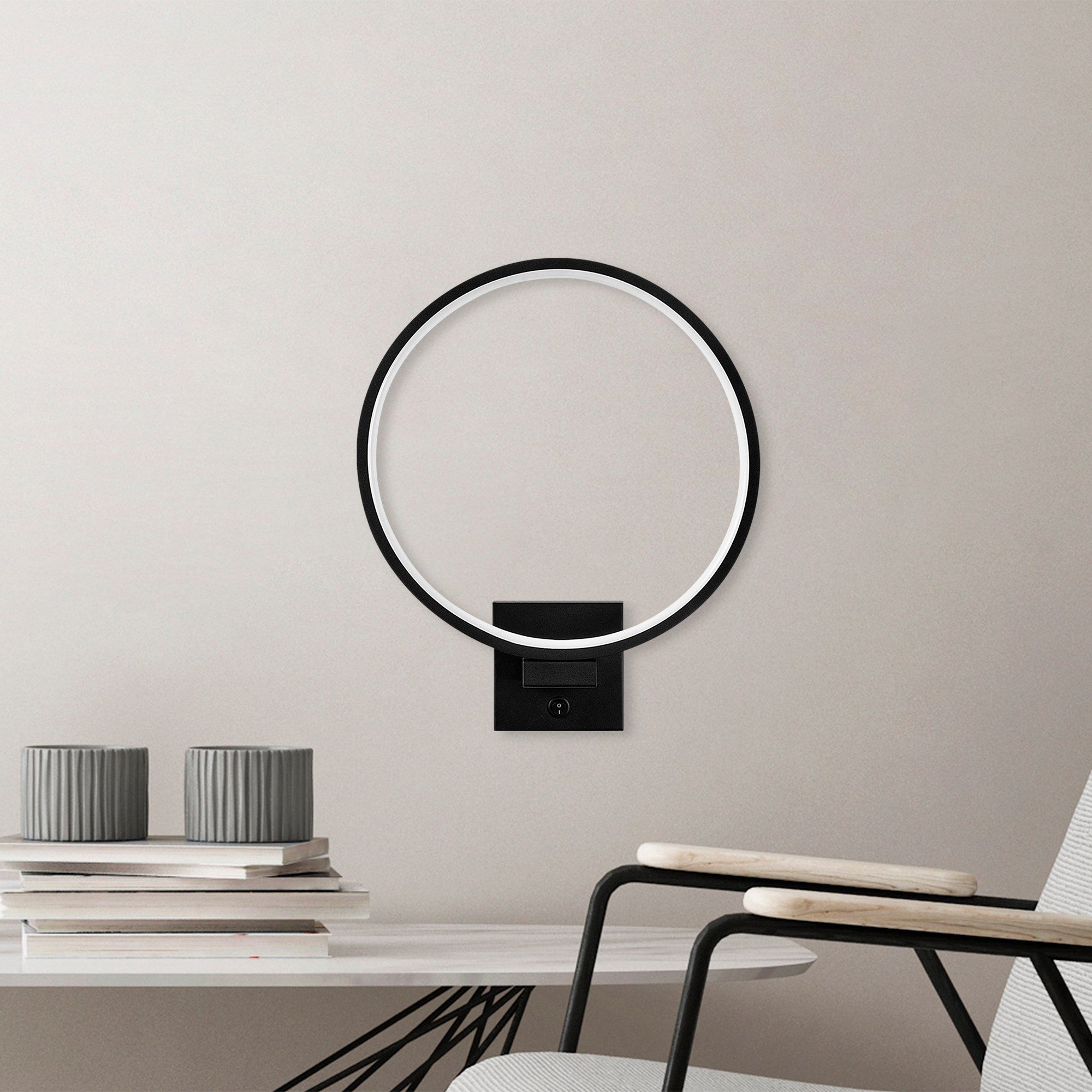 Lampa ścienna Soyally czarna