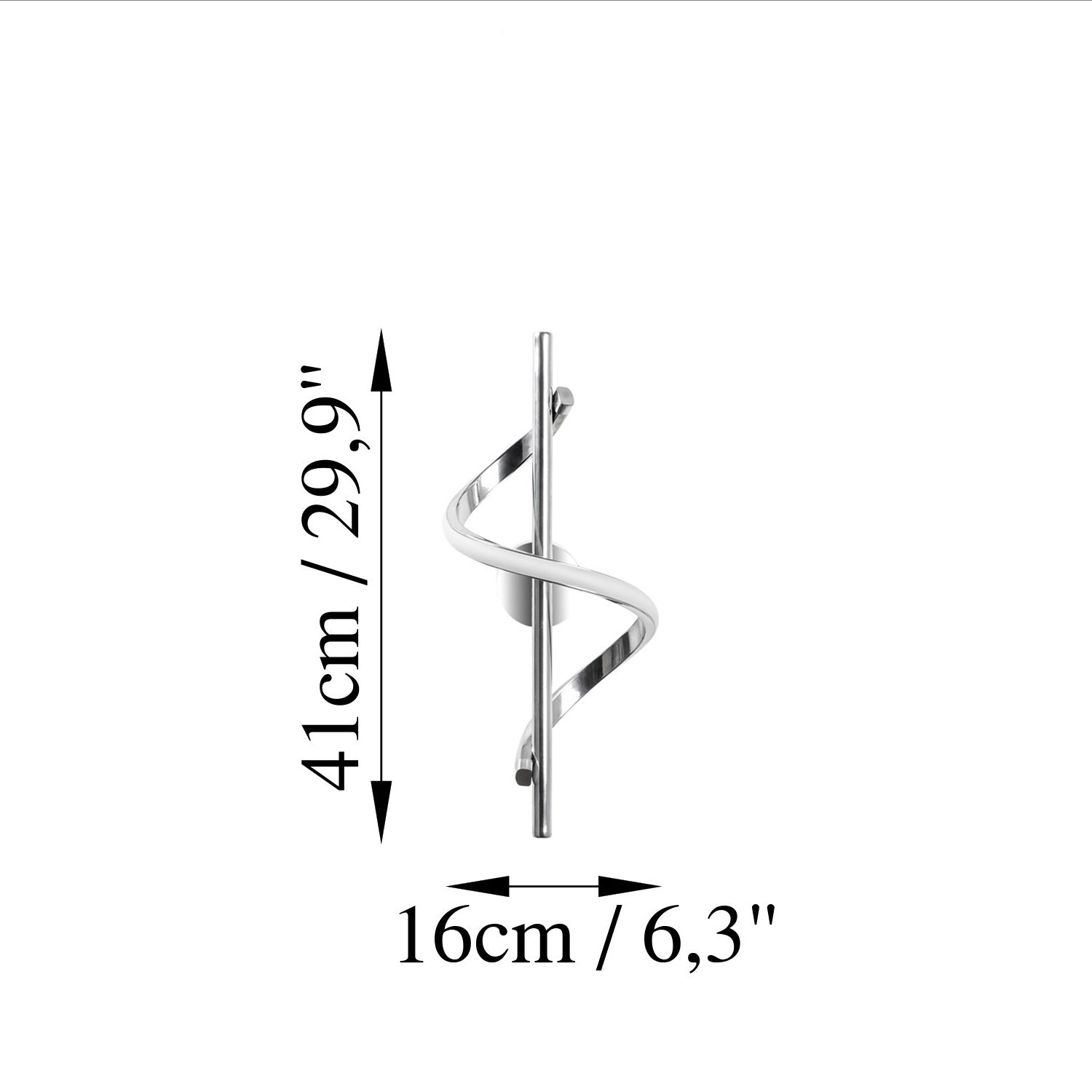 Lampa ścienna Debarrors chromowana