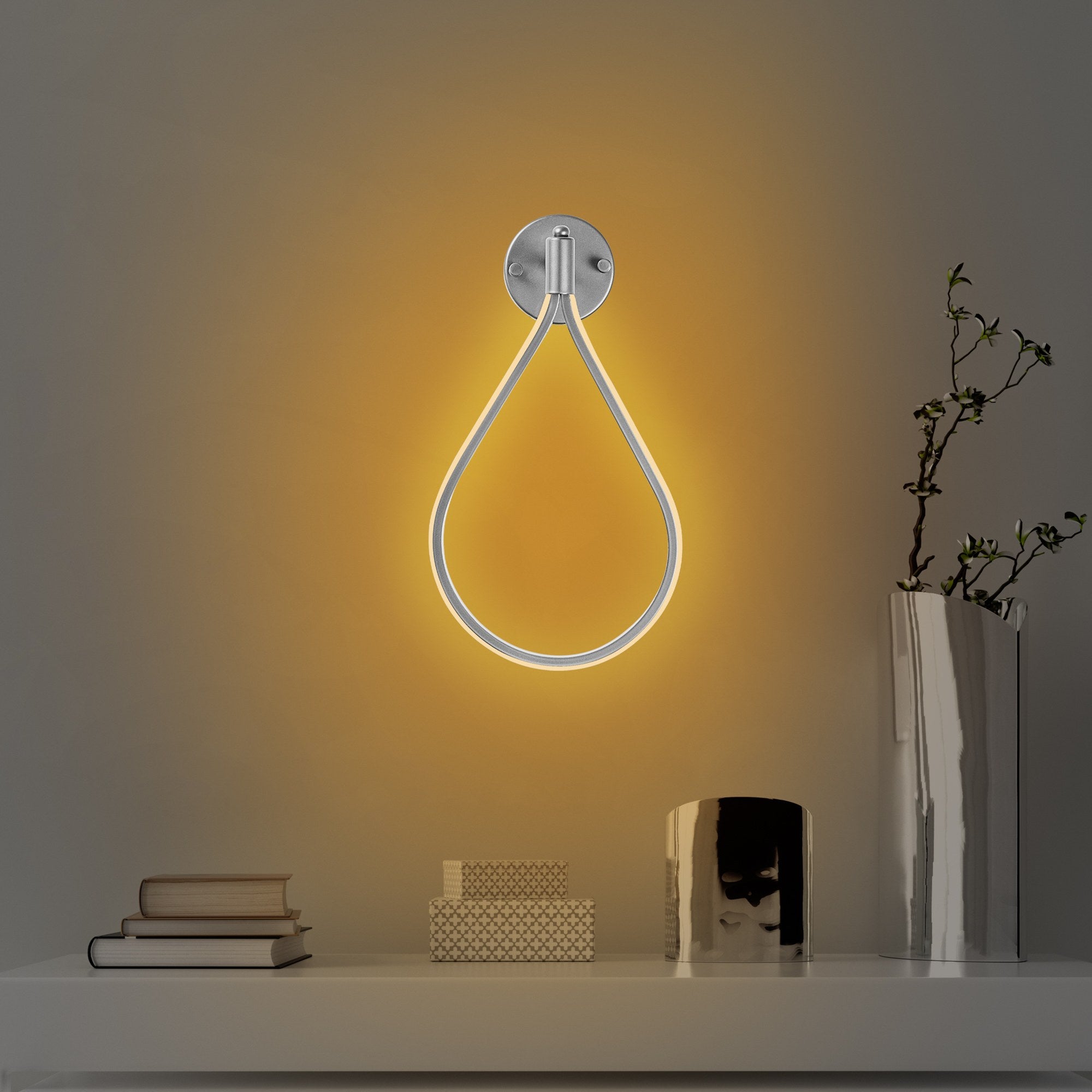 Lampa ścienna Gotory chromowana