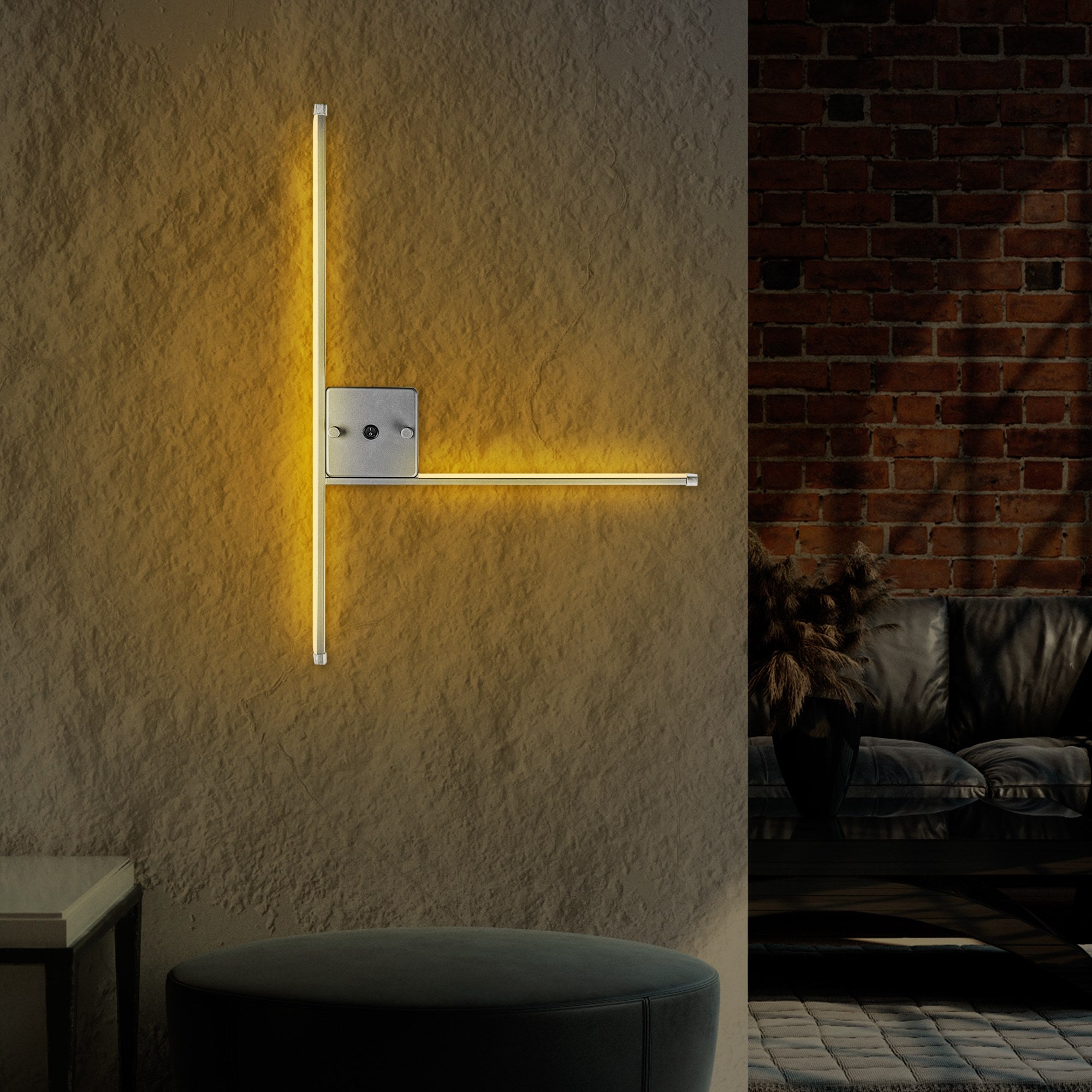 Lampa ścienna Spoirsey szara