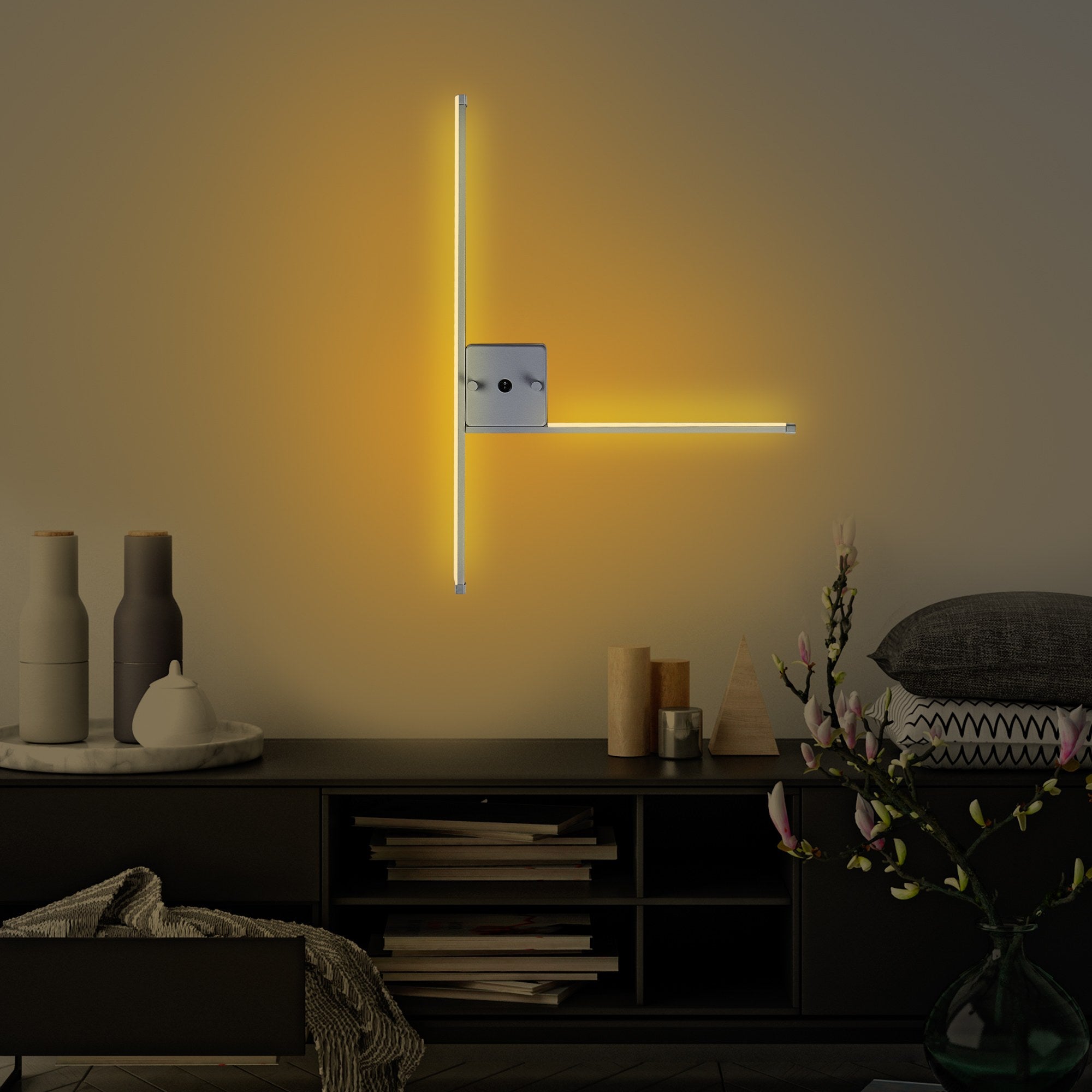 Lampa ścienna Spoirsey chromowana