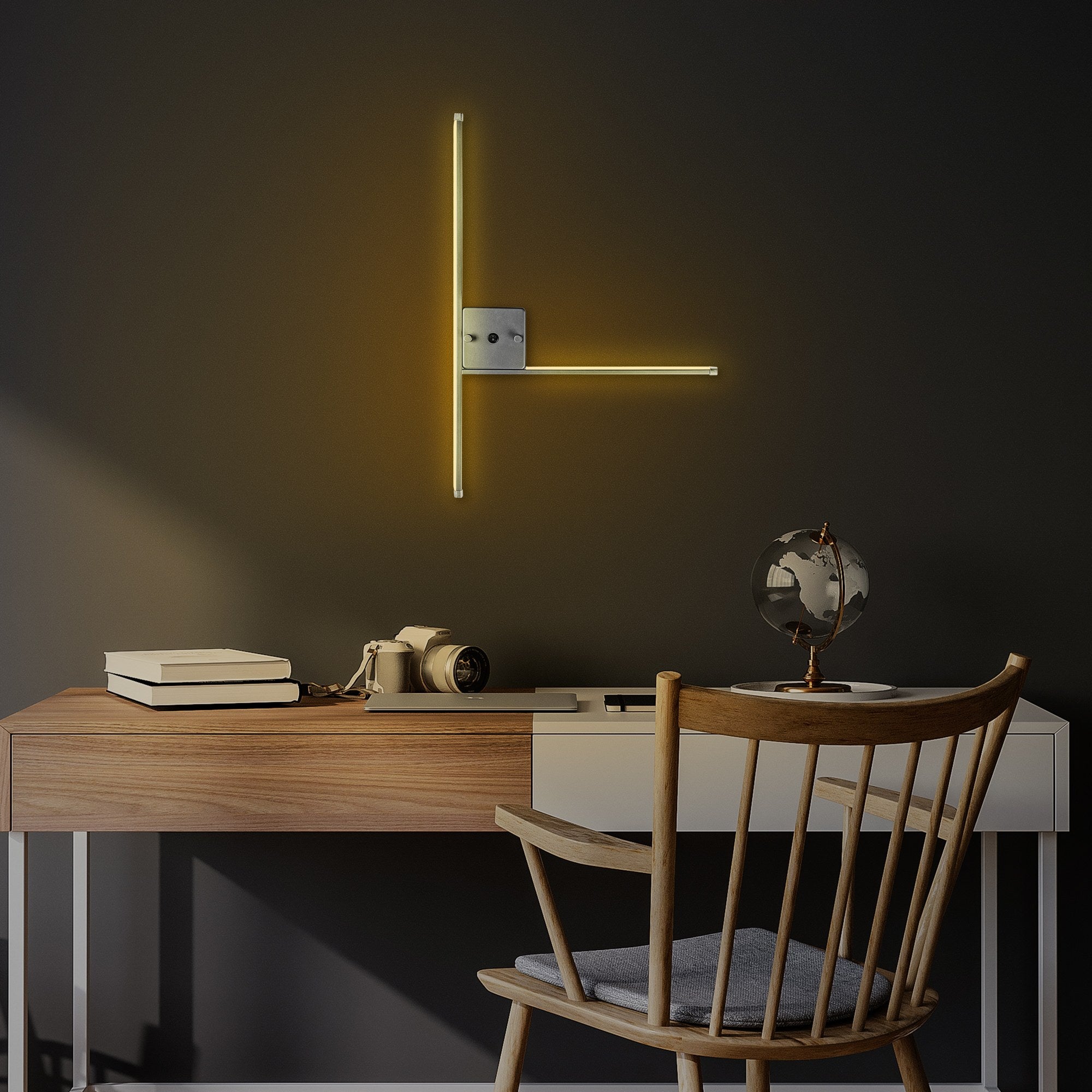 Lampa ścienna Spoirsey chromowana