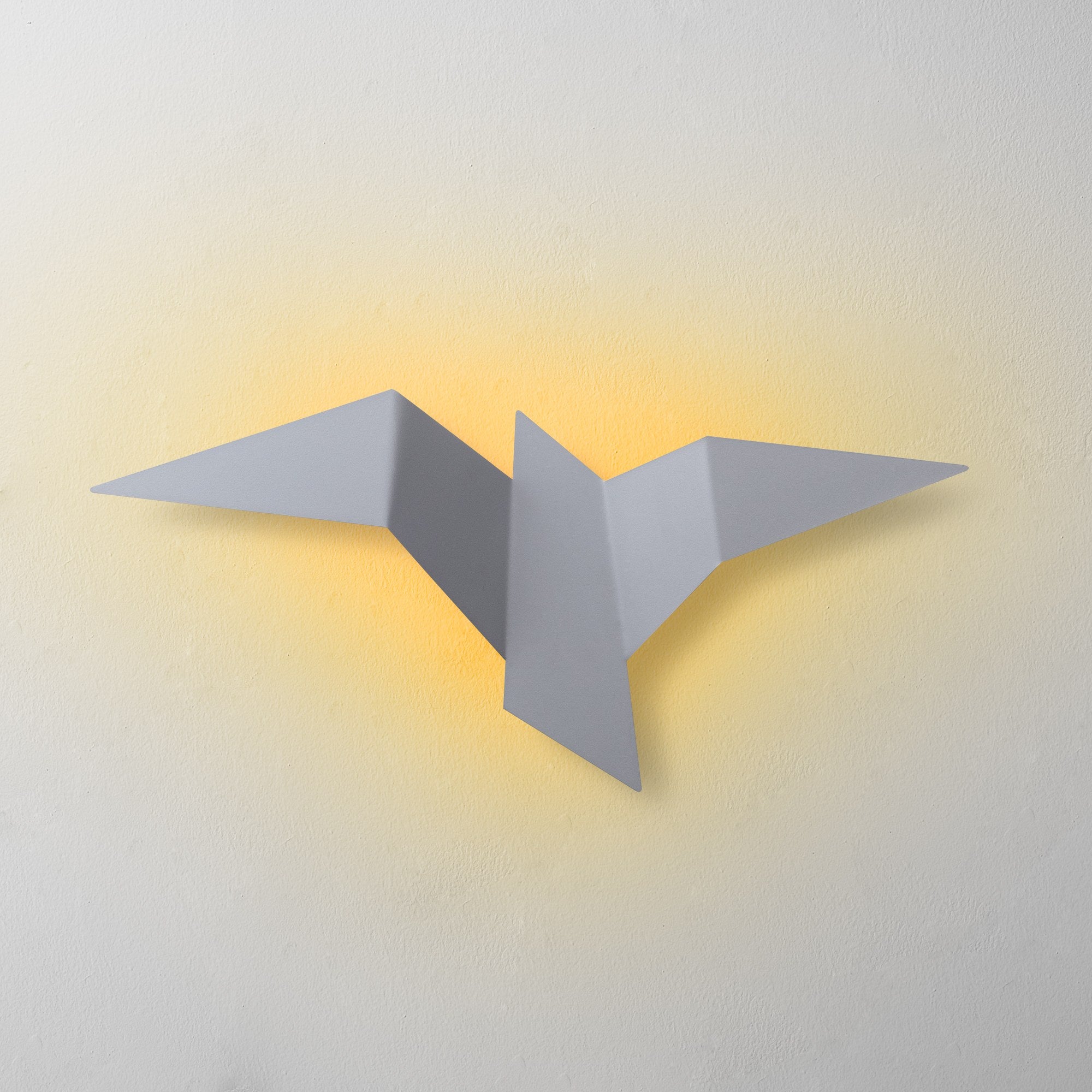 Lampa ścienna Denched 56 cm szara