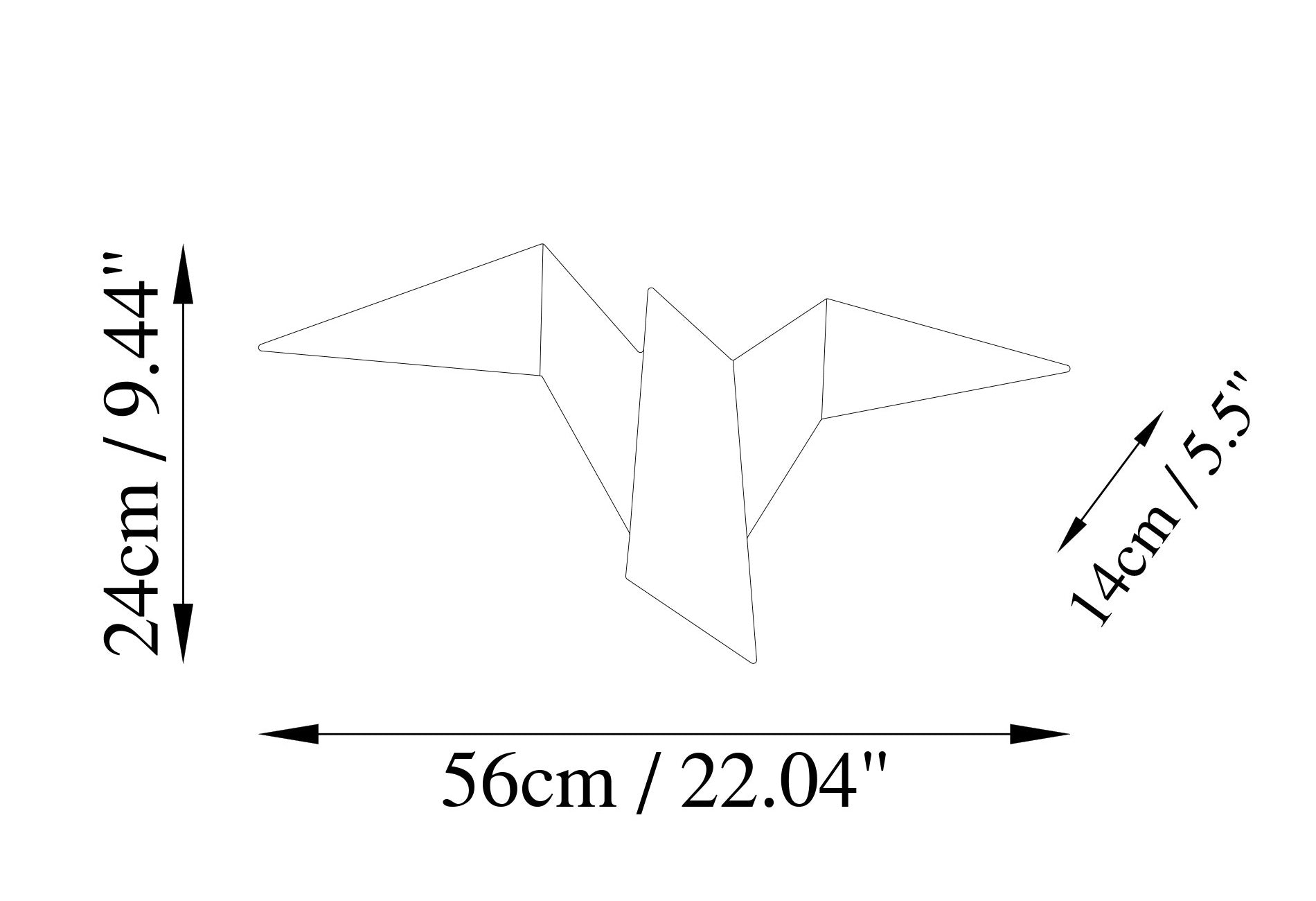 Lampa ścienna Denched 56 cm szara
