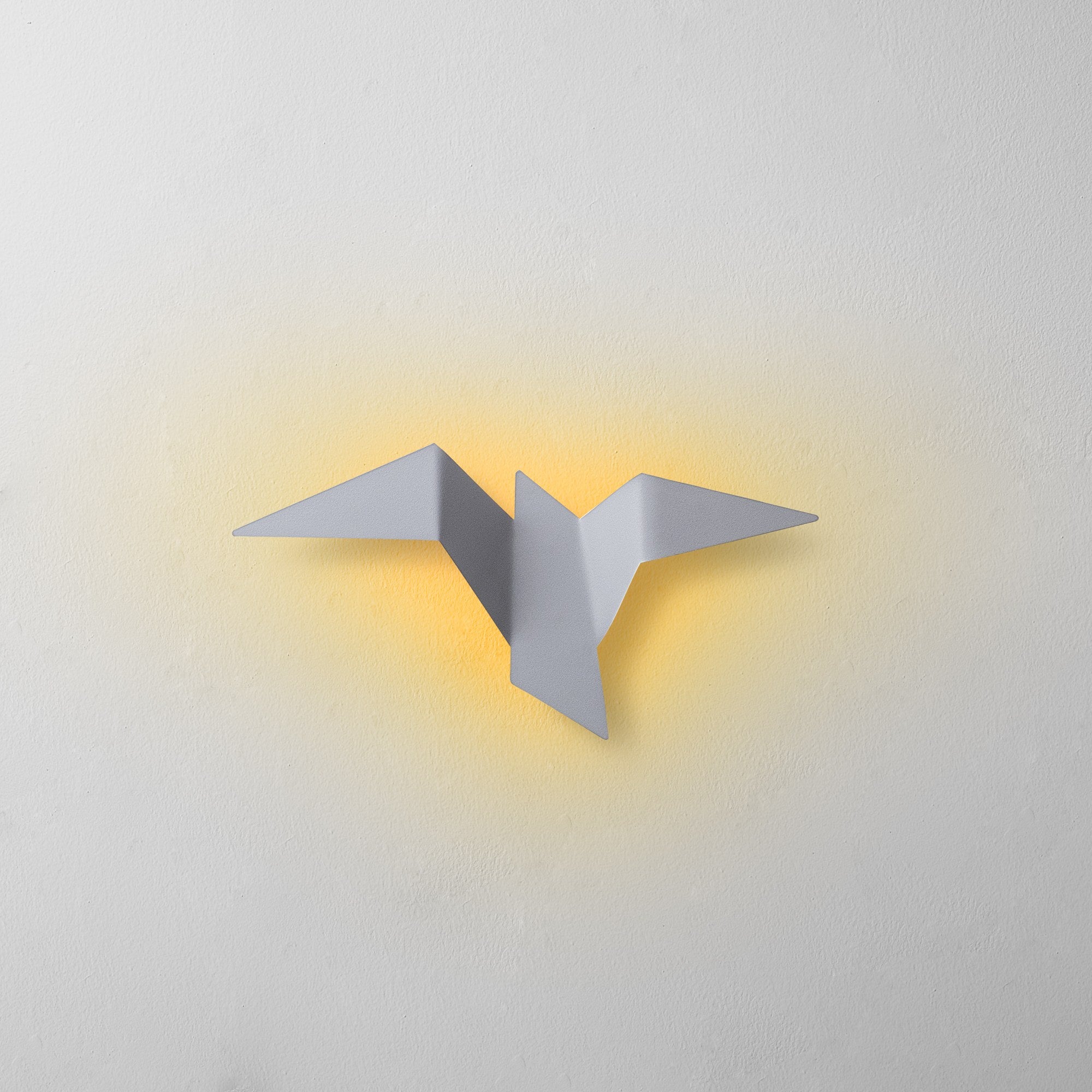 Lampa ścienna Denched 31 cm szara
