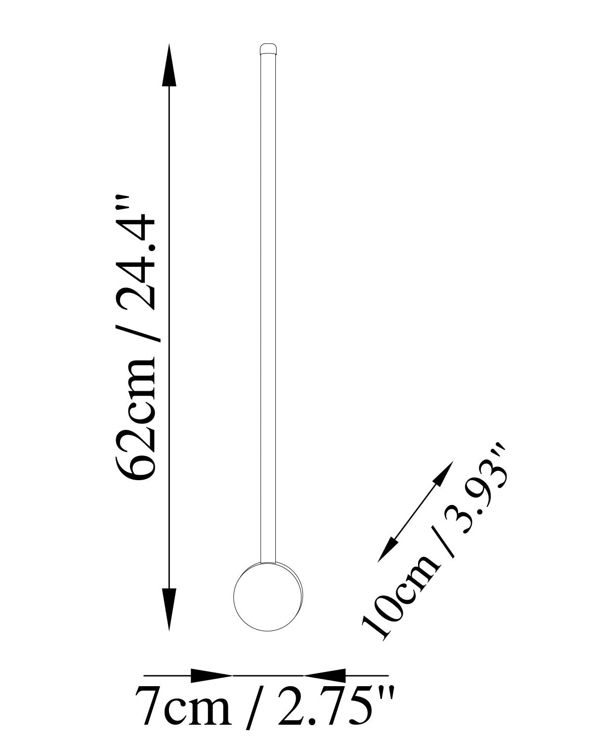 Lampa ścienna Walriefle 62 cm złota