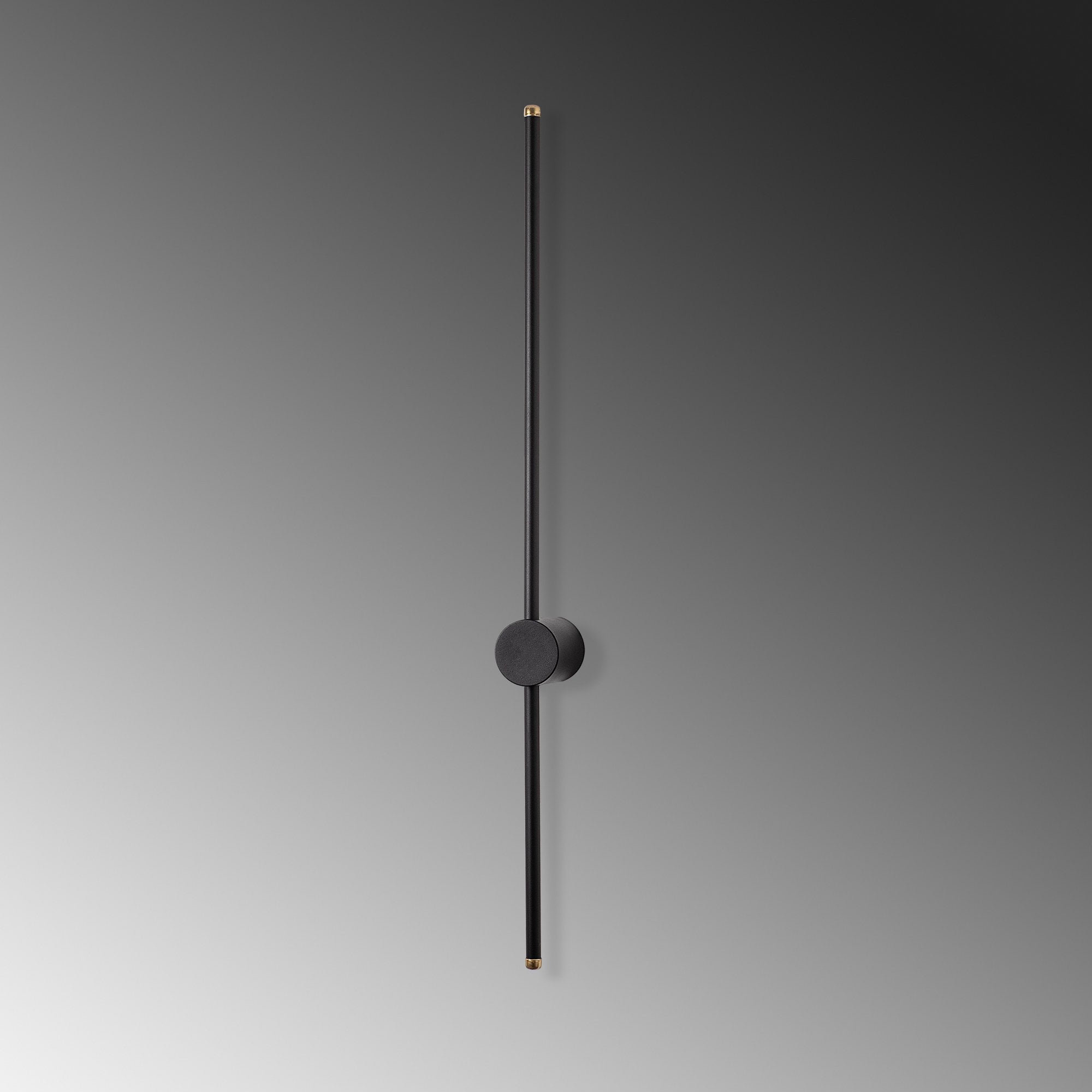 Lampa ścienna Walriefle 91 cm czarna