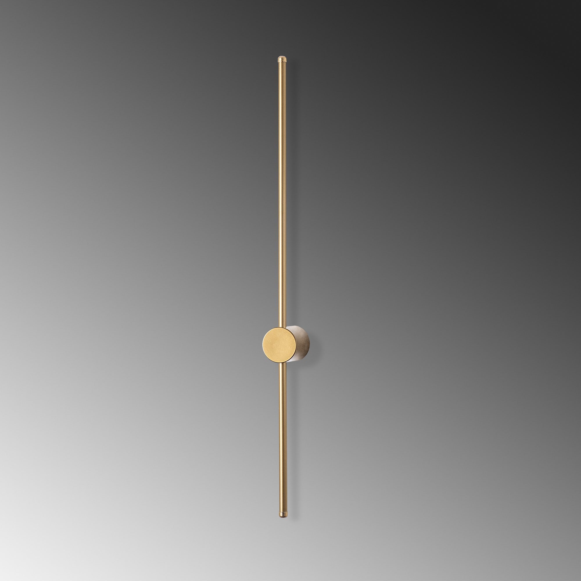 Lampa ścienna Walriefle 91 cm złota