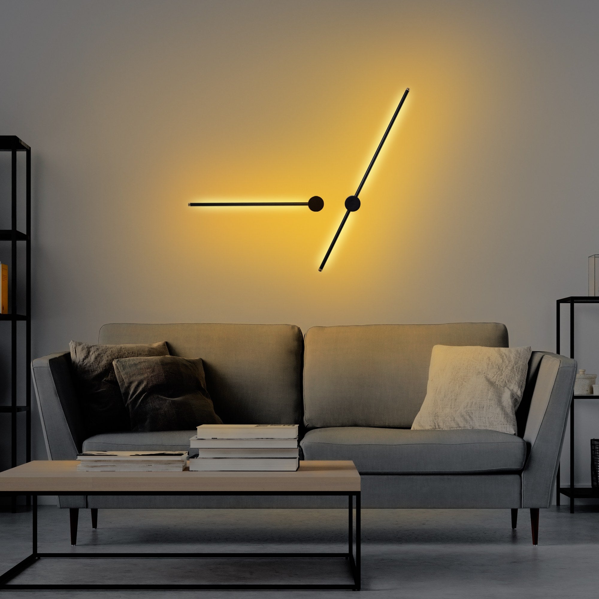 Lampa ścienna Walriefle x2 czarna