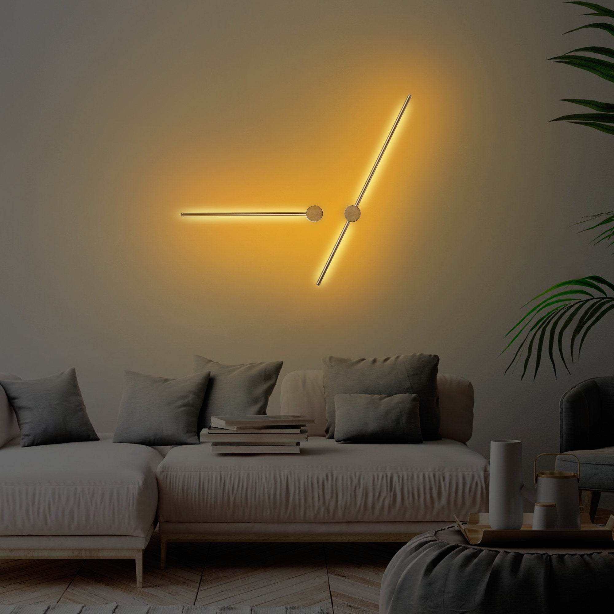 Lampa ścienna Walriefle x2 złota