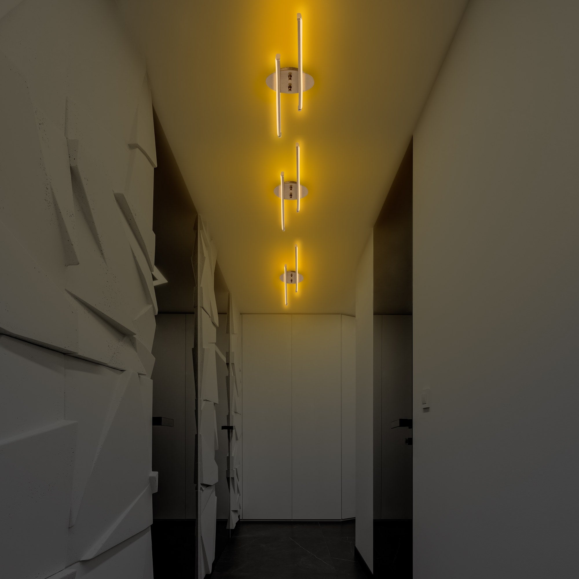 Lampa sufitowa Evilds złota