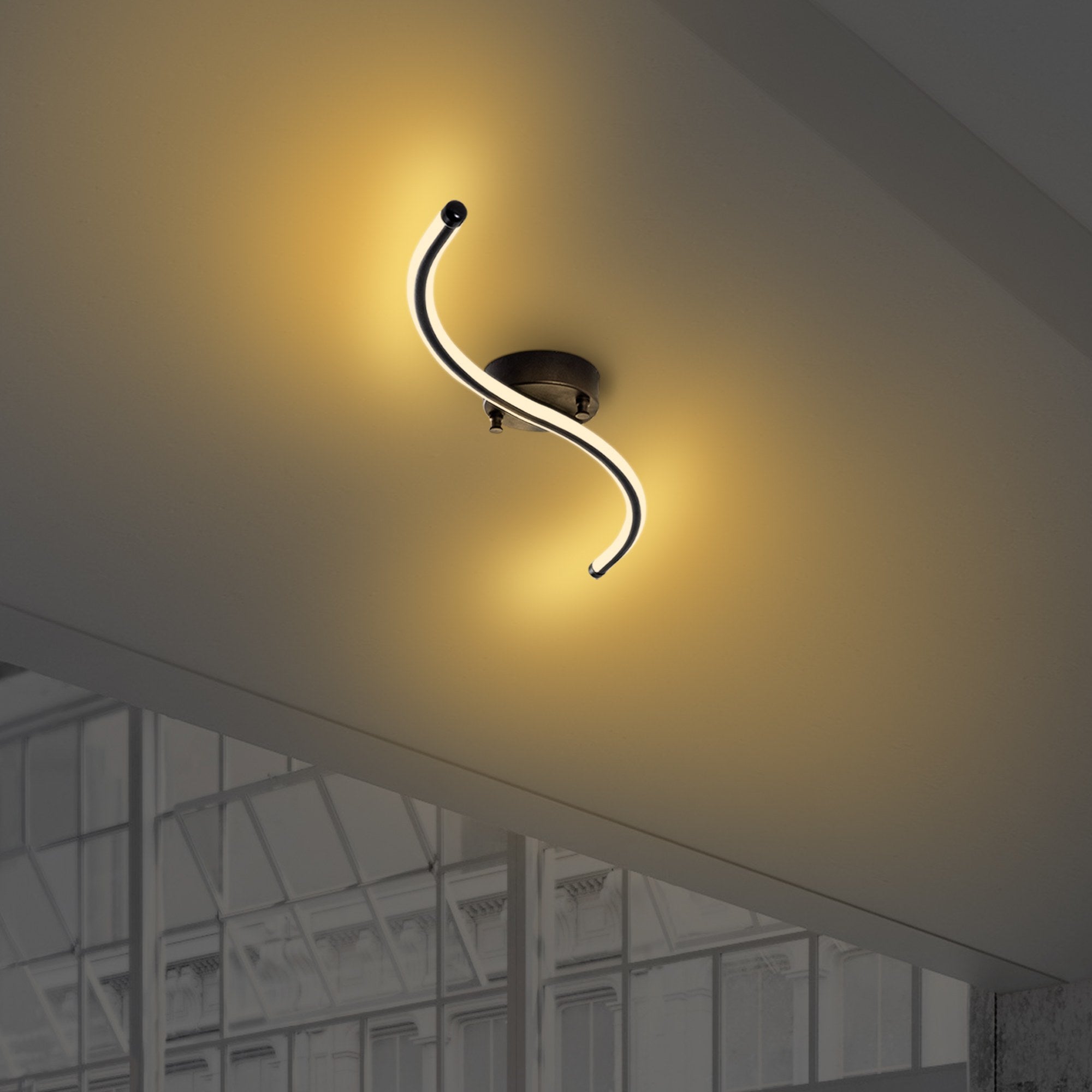 Lampa sufitowa Hineting czarna