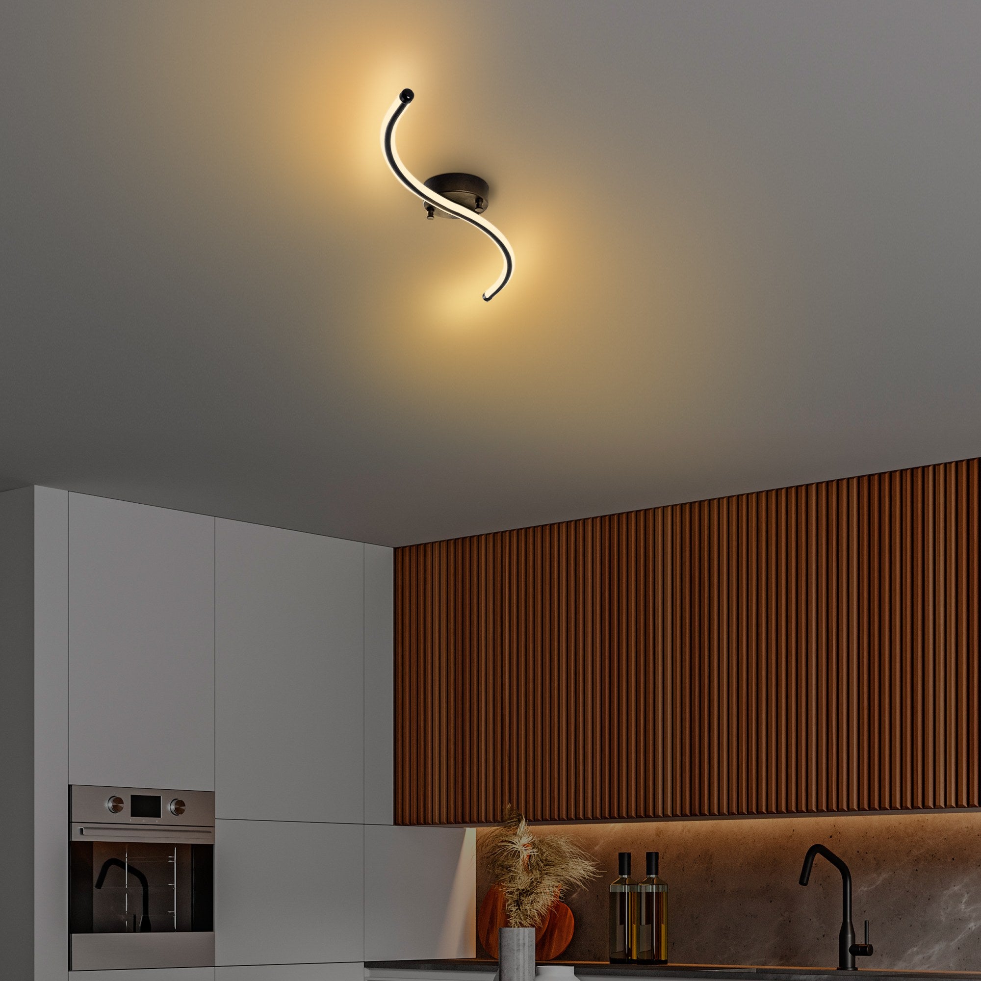 Lampa sufitowa Hineting czarna