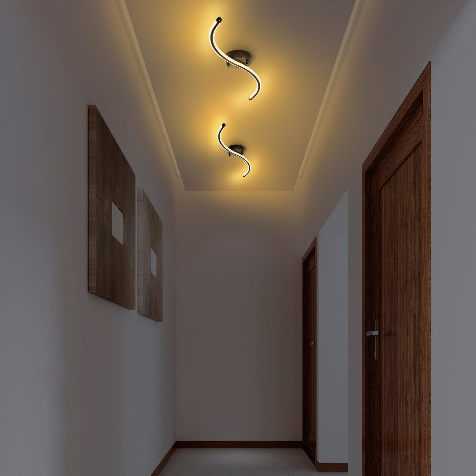Lampa sufitowa Hineting czarna