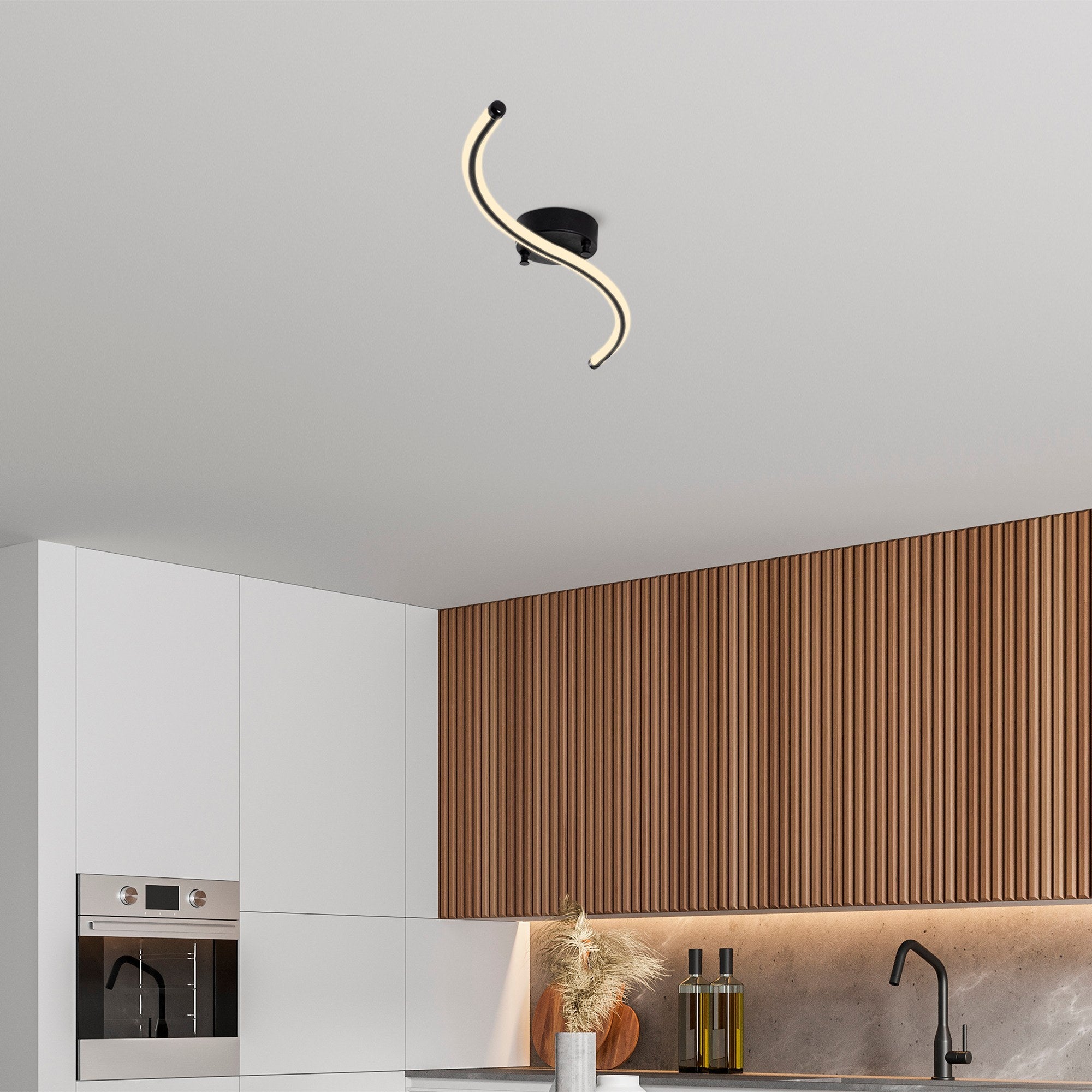 Lampa sufitowa Hineting czarna
