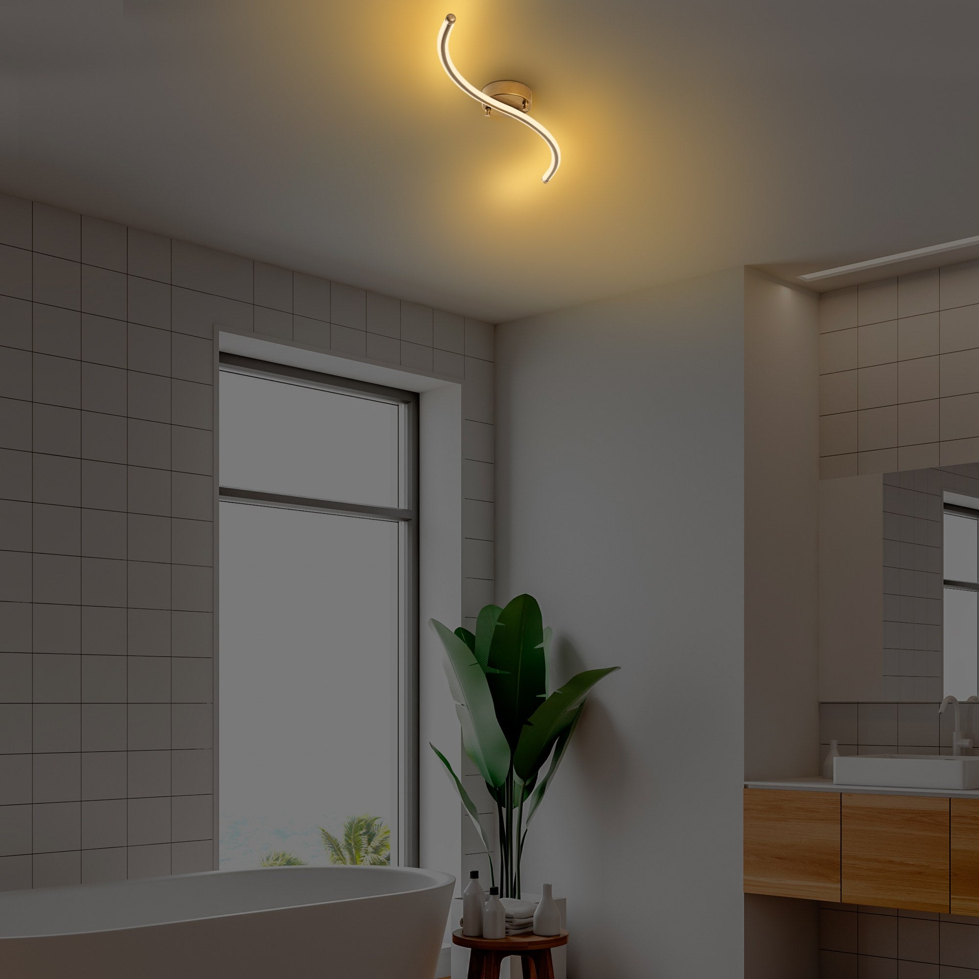 Lampa sufitowa Hineting złota