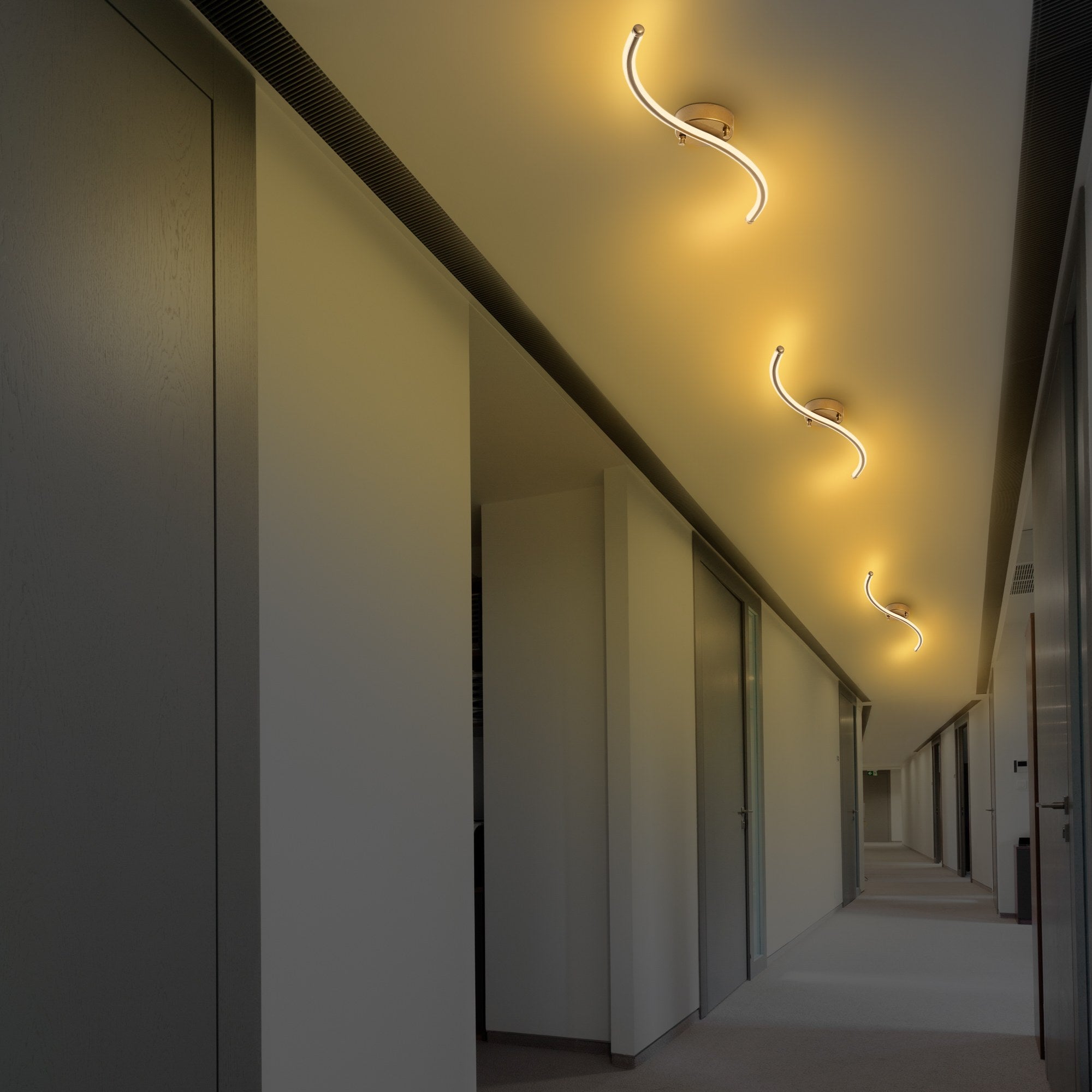 Lampa sufitowa Hineting złota