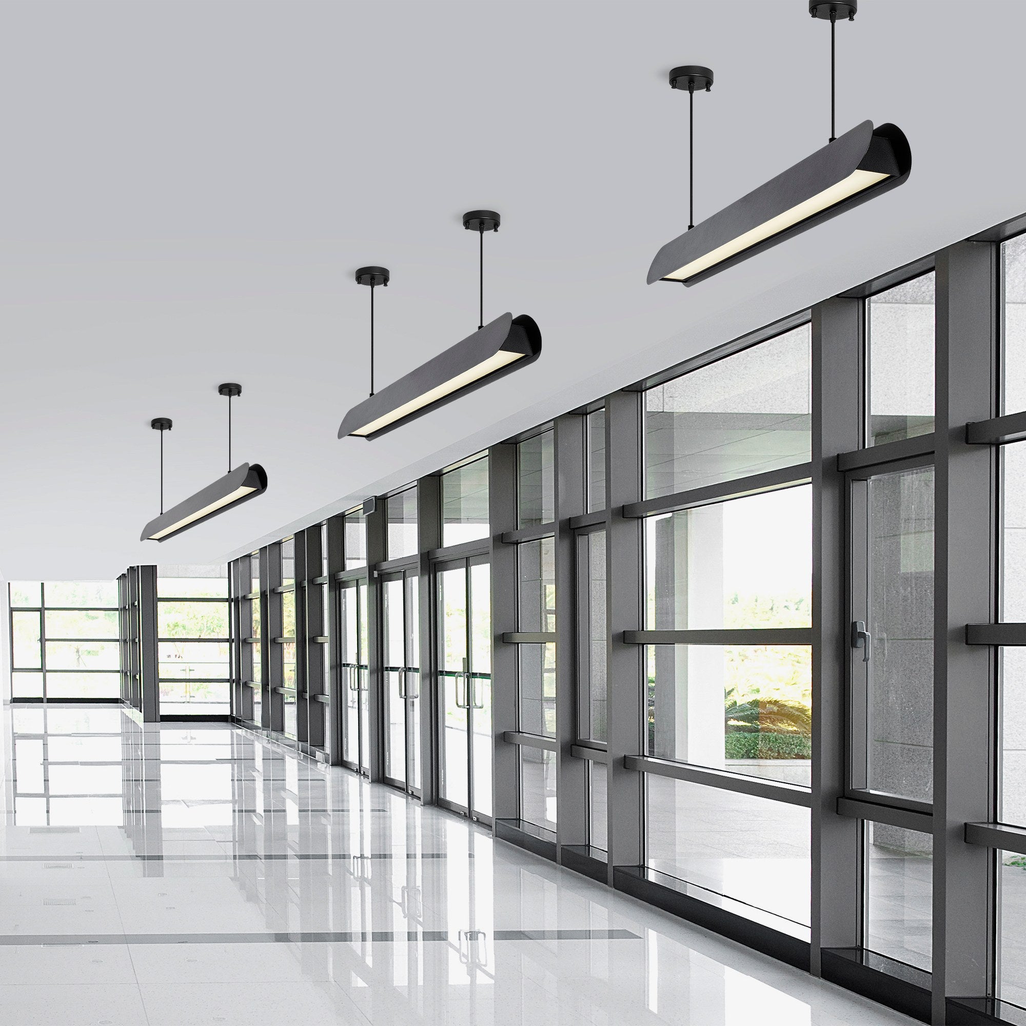 Lampa wisząca Fibening czarna