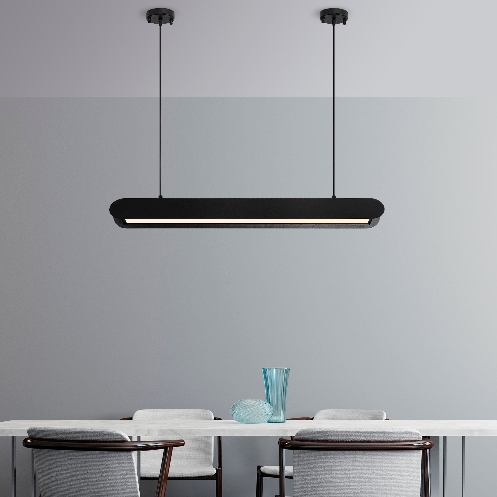 Lampa wisząca Fibening czarna