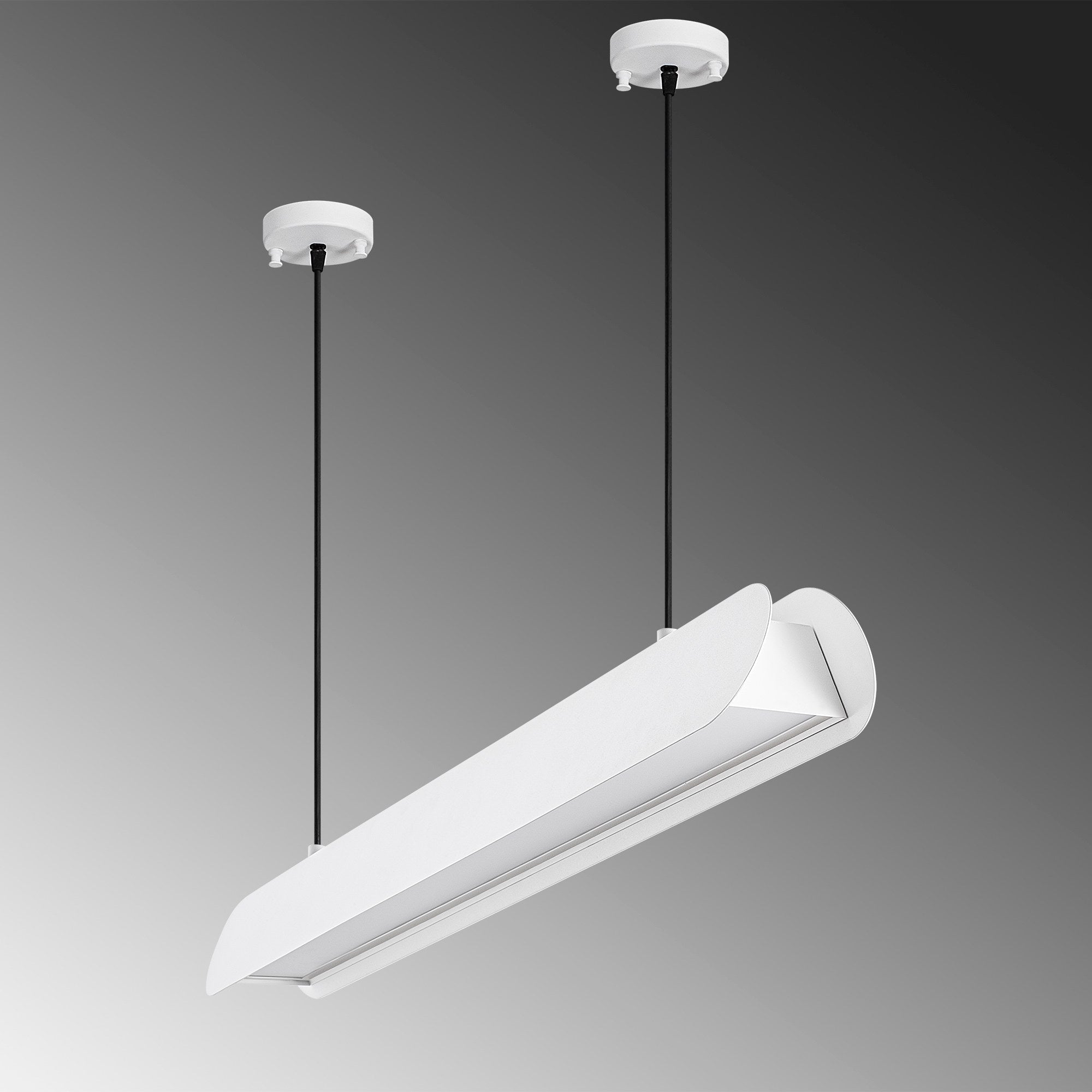 Lampa wisząca Fibening biała
