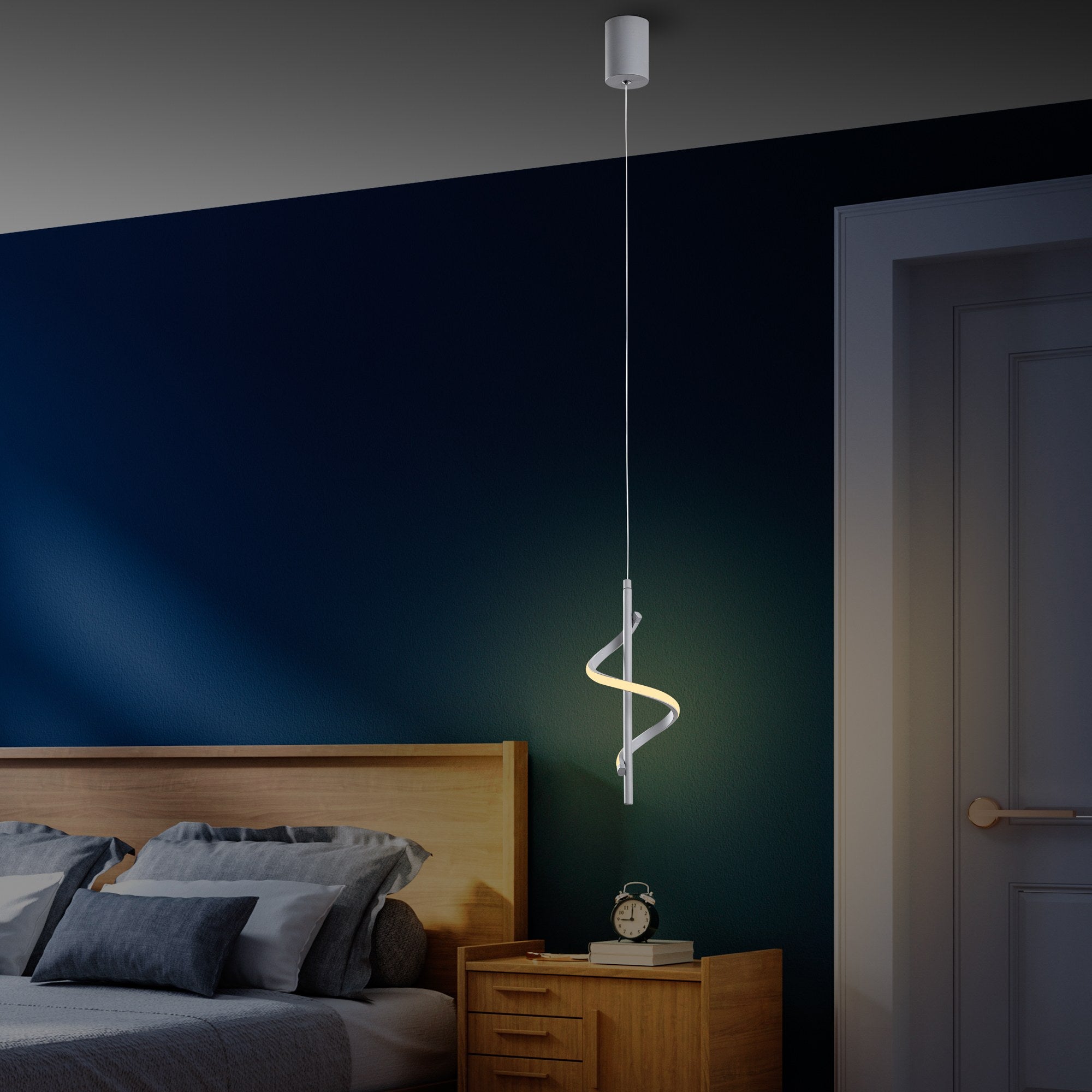 Lampa wisząca Debarrors szara