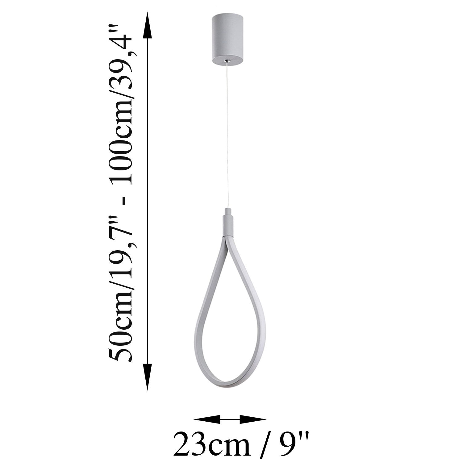Lampa wisząca Gotory szara