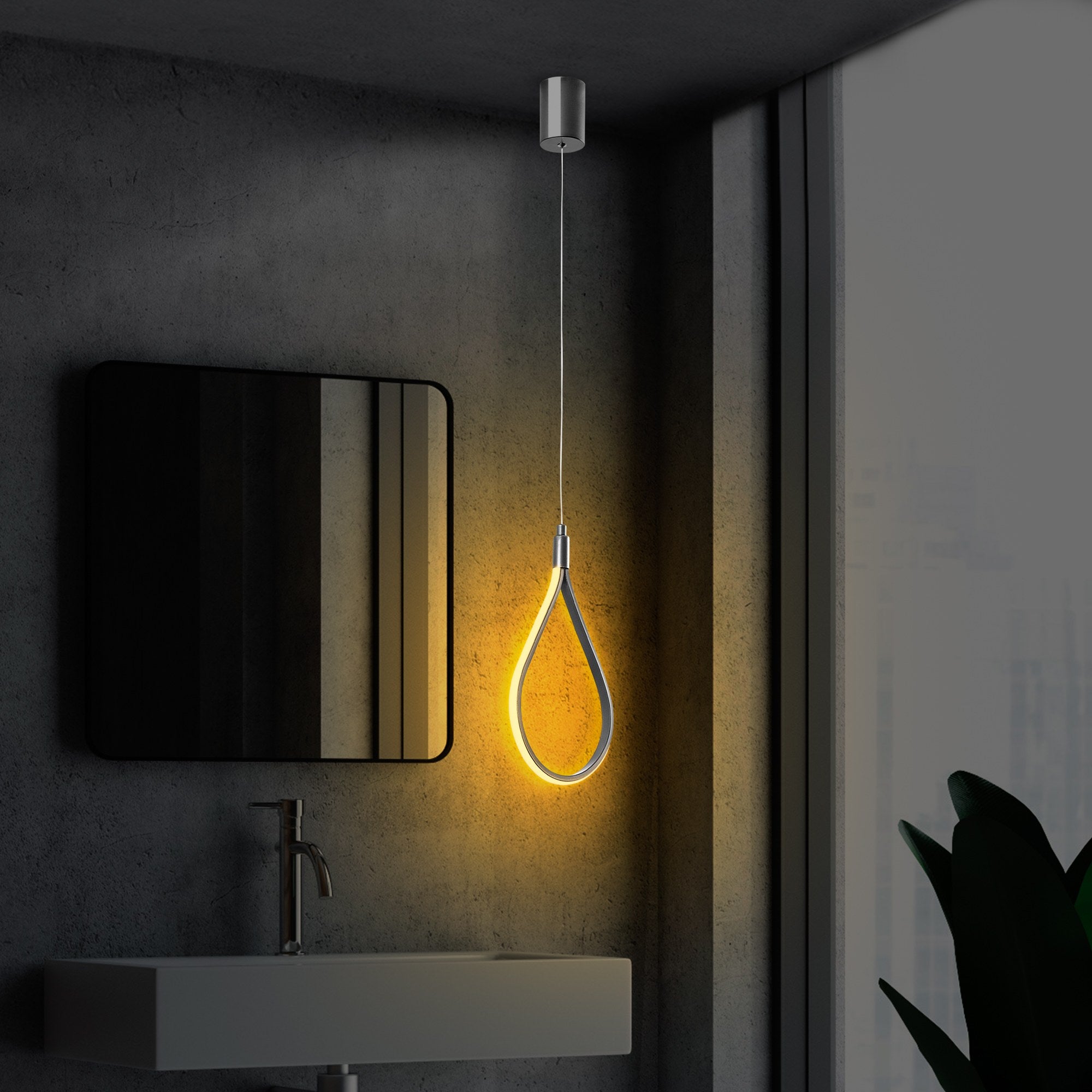 Lampa wisząca Gotory chromowana