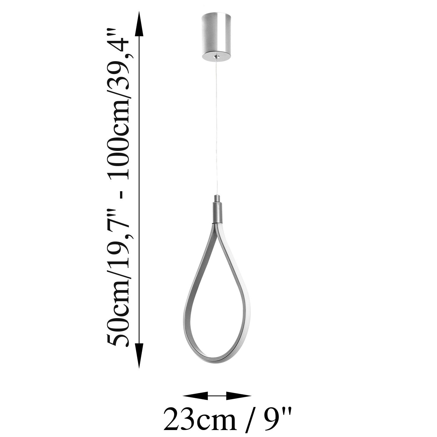 Lampa wisząca Gotory chromowana
