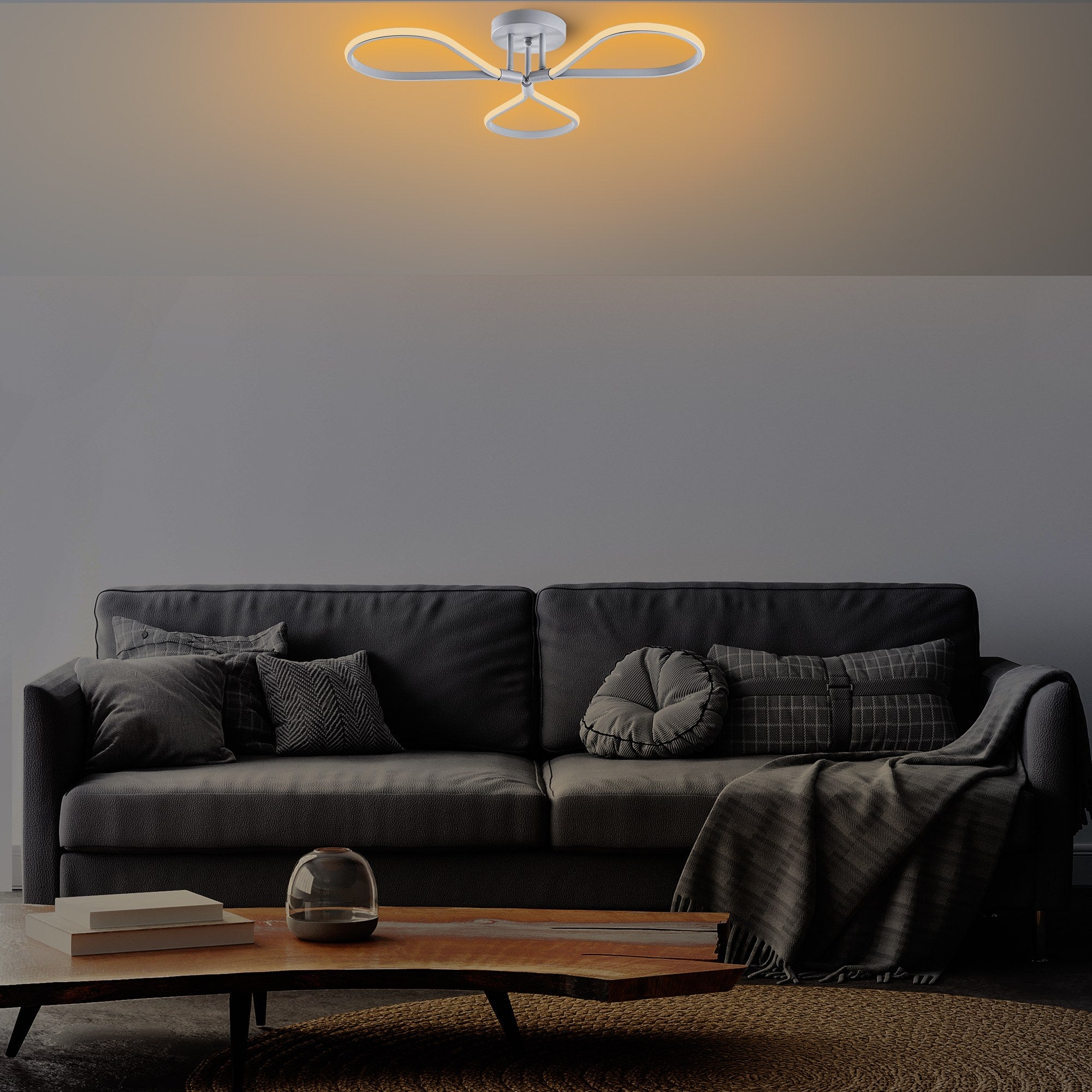 Lampa sufitowa Gotory szary