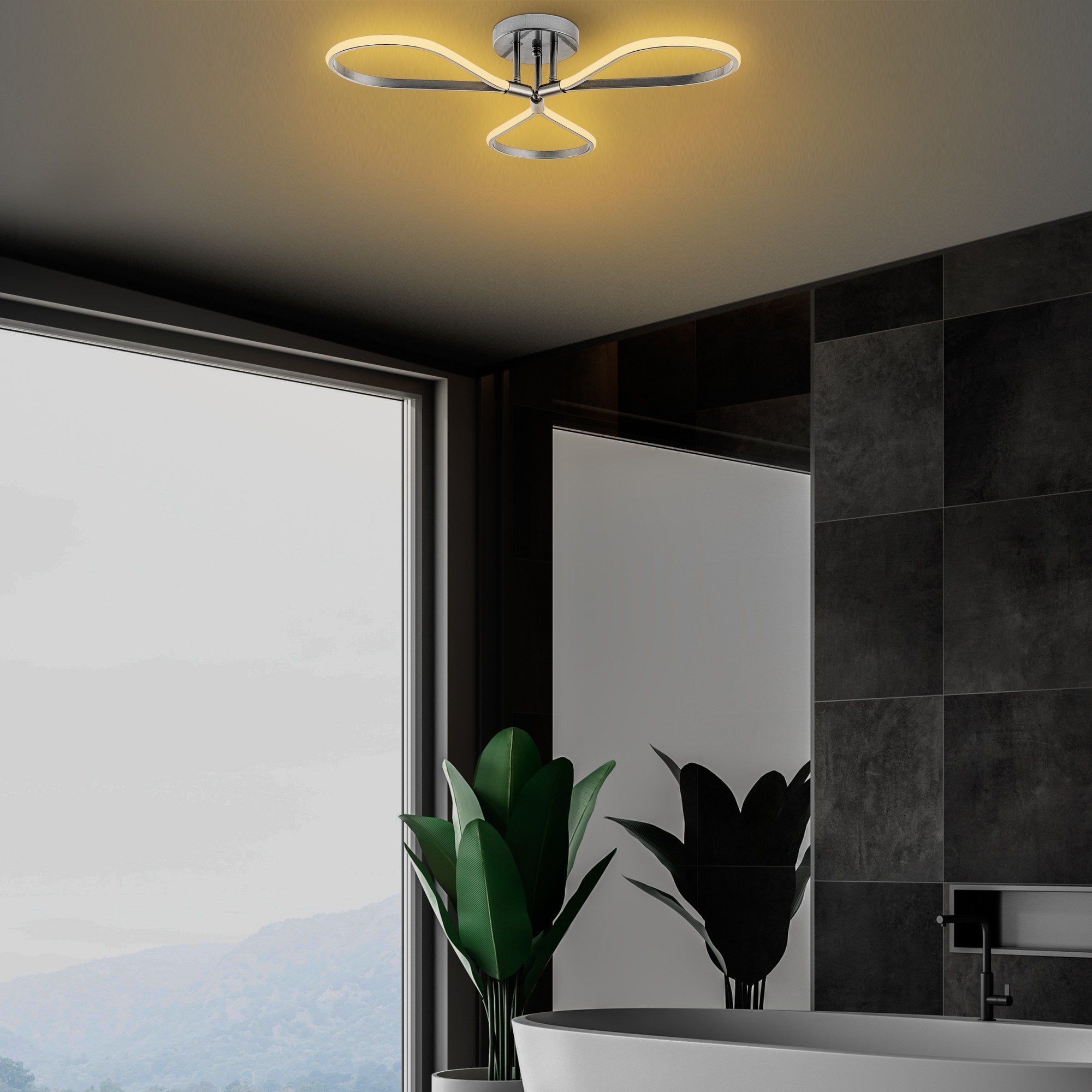 Lampa sufitowa Gotory chromowany