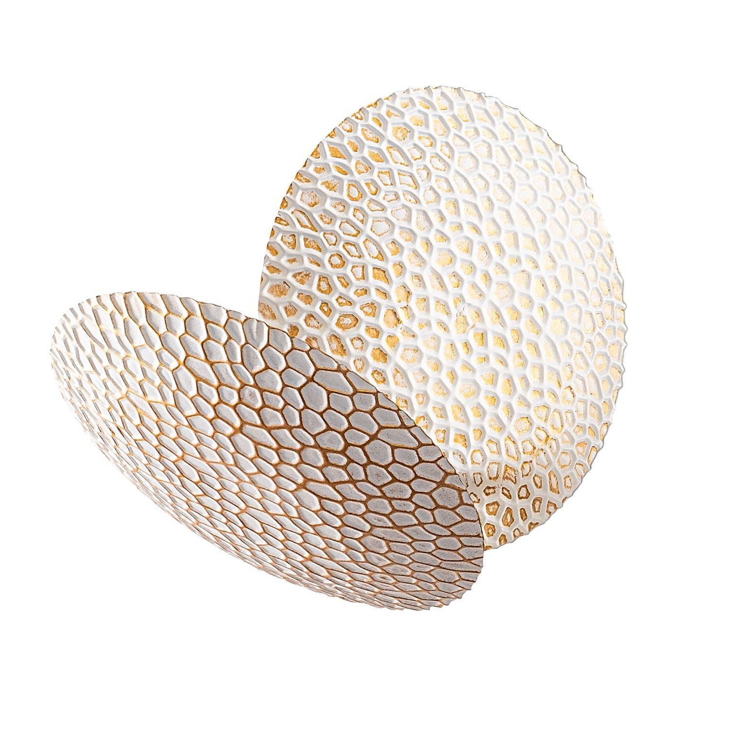 Lampa ścienna Graccolle z regulacją biało-złota