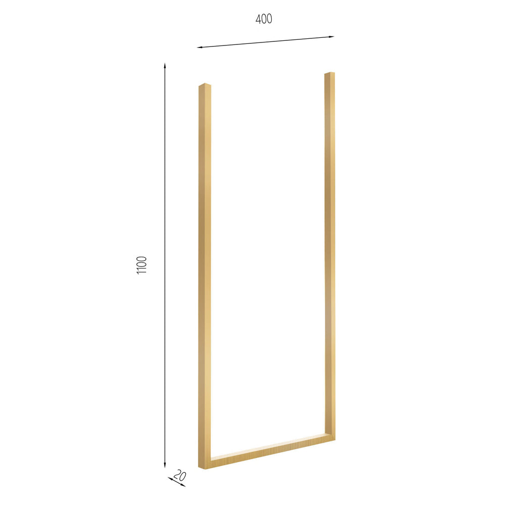 Wieszak na ręczniki Ralv sufitowy złoty 40x2x110 cm