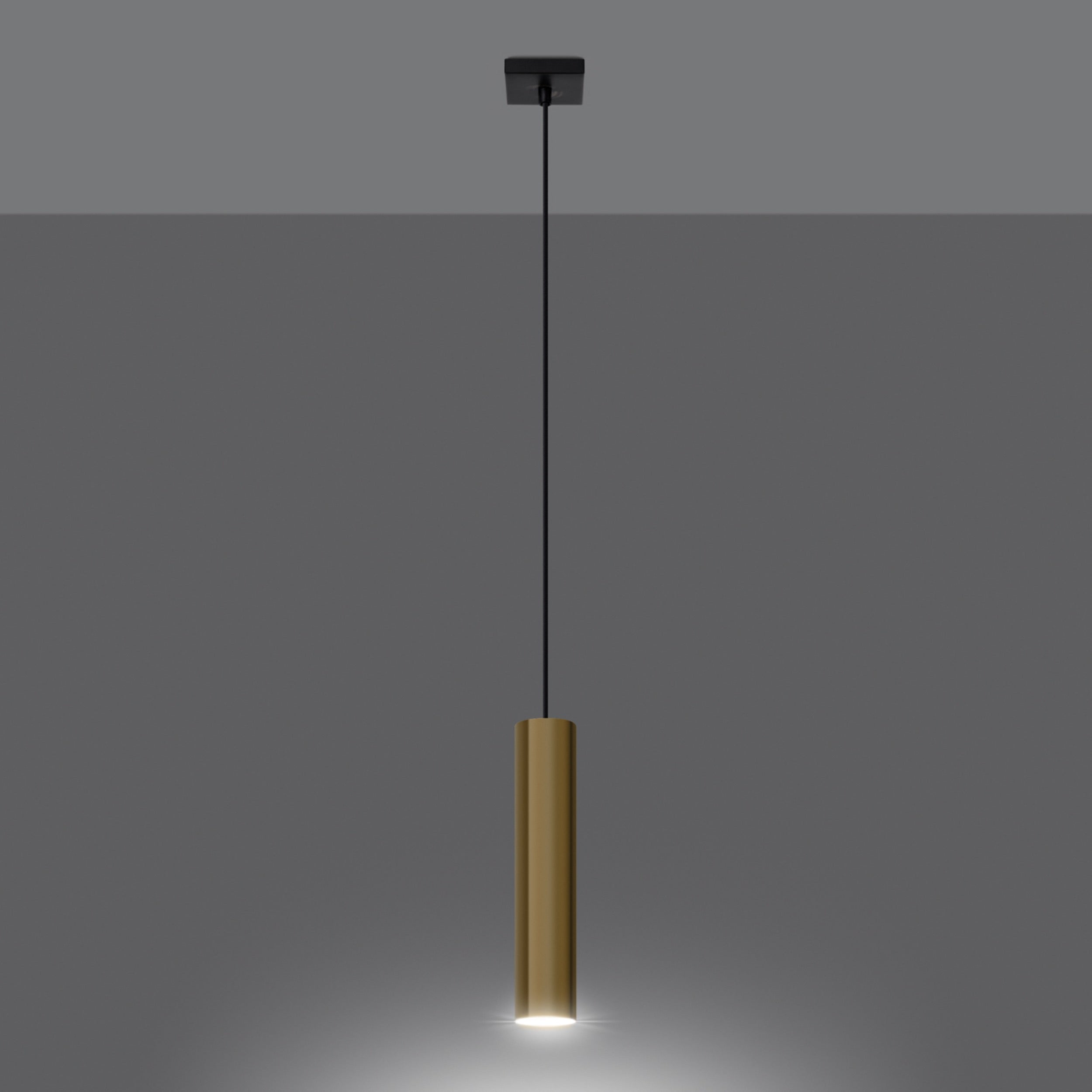 Lampa wisząca Lagos 1 złoty połysk
