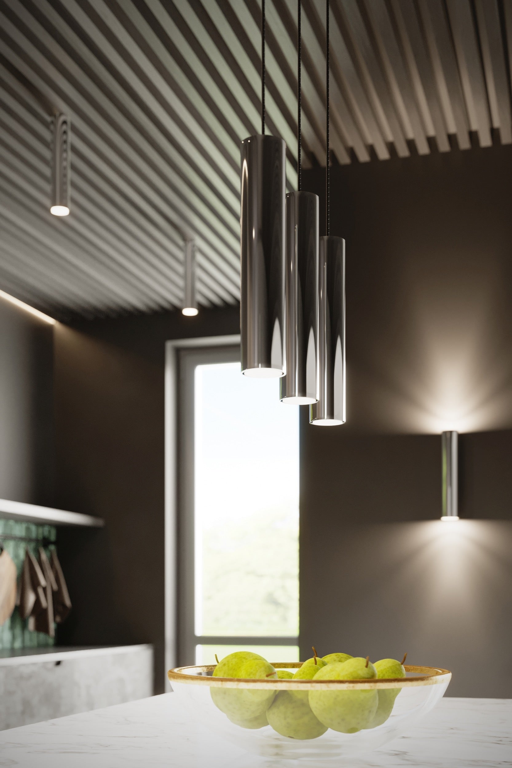 Lampa wisząca Lagos 1 chrom