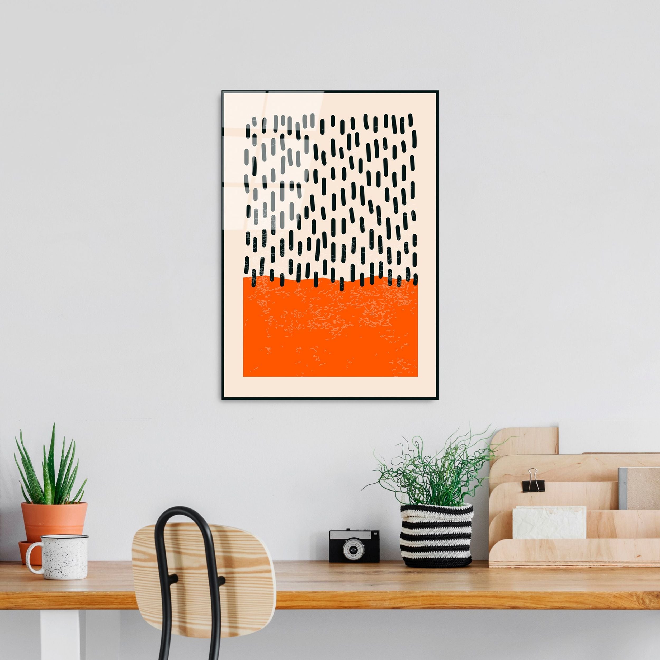 Obraz Onybill 65x45 cm czarny deszcz