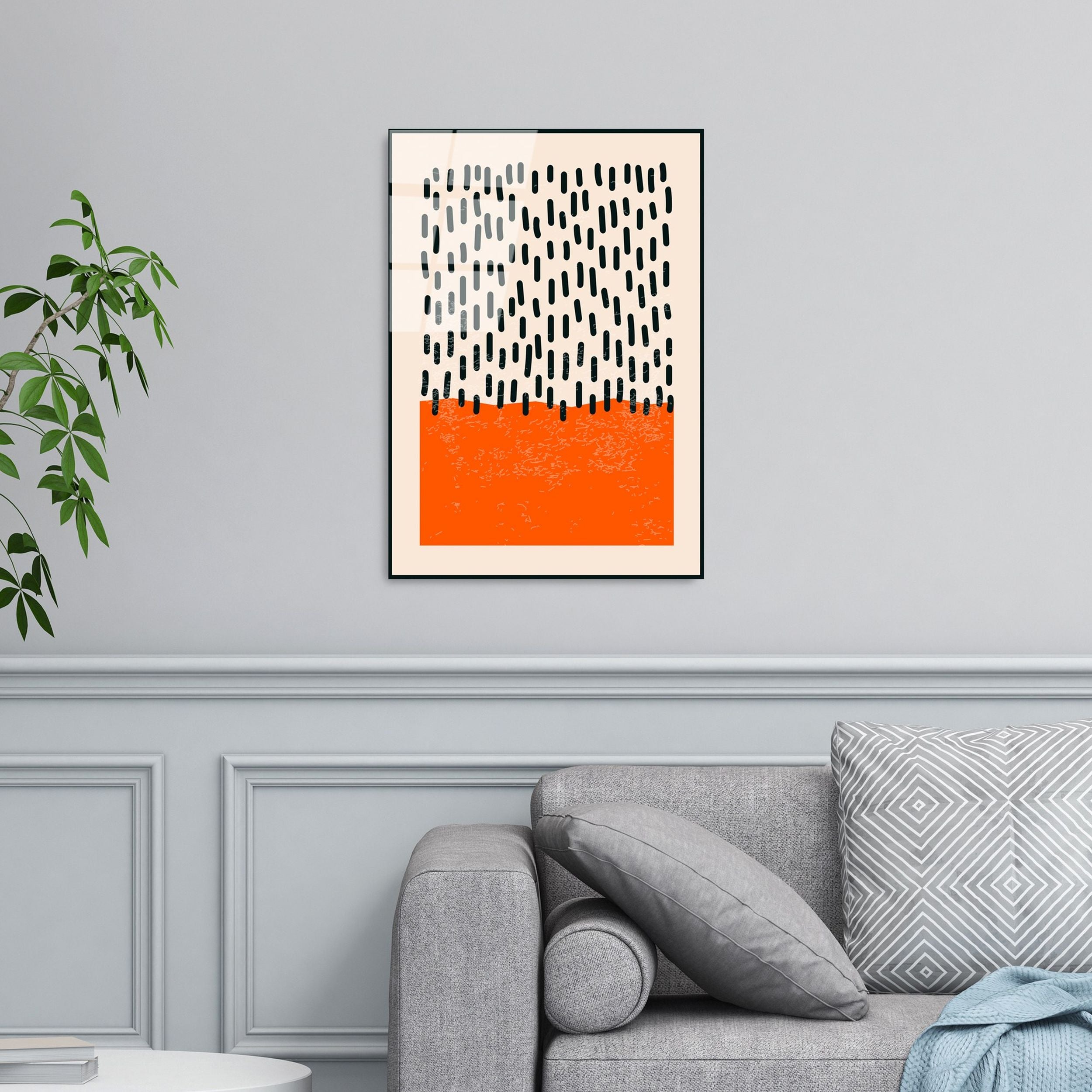 Obraz Onybill 65x45 cm czarny deszcz