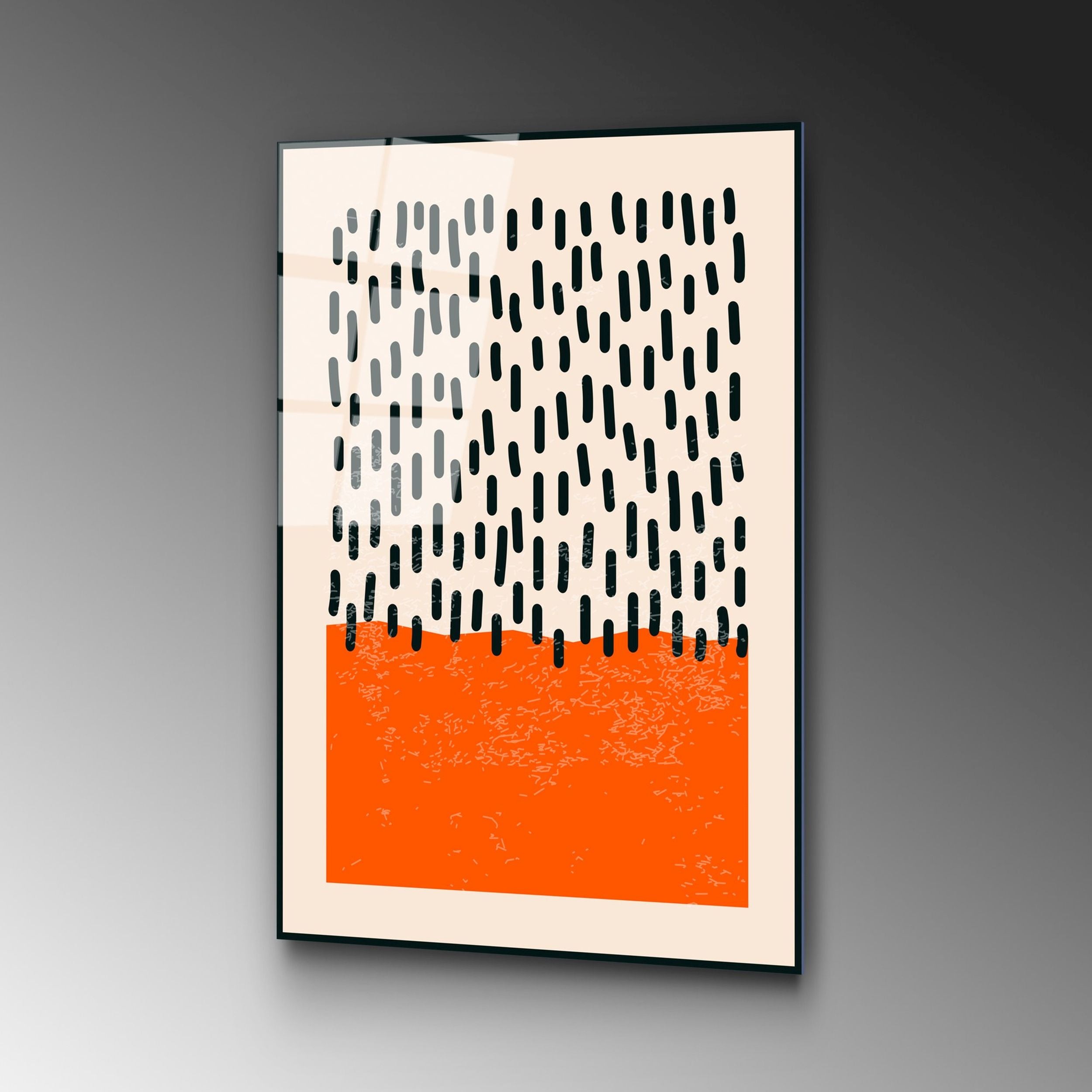 Obraz Onybill 65x45 cm czarny deszcz