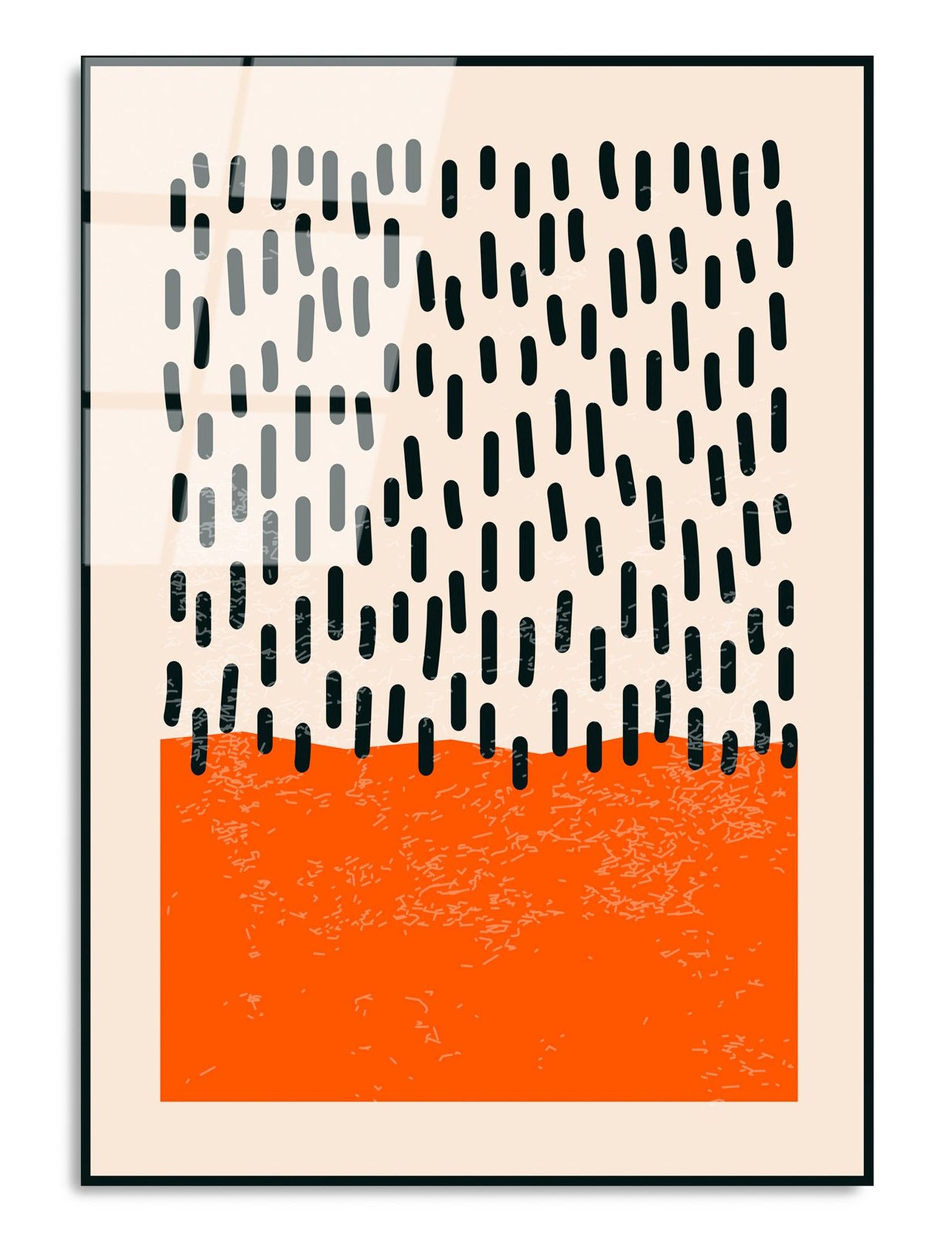 Obraz Onybill 65x45 cm czarny deszcz