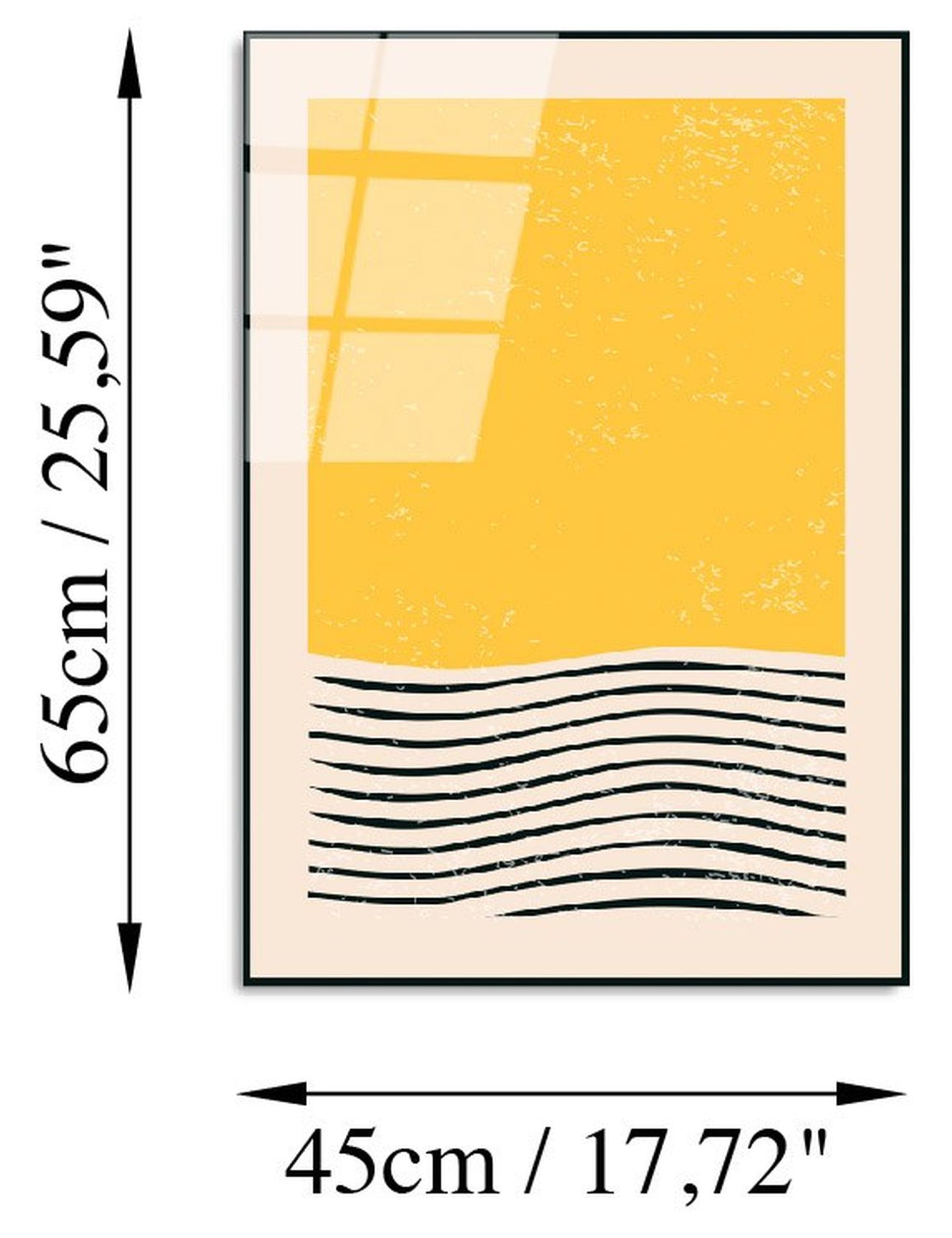 Obraz Onybill 65x45 cm żółte tło
