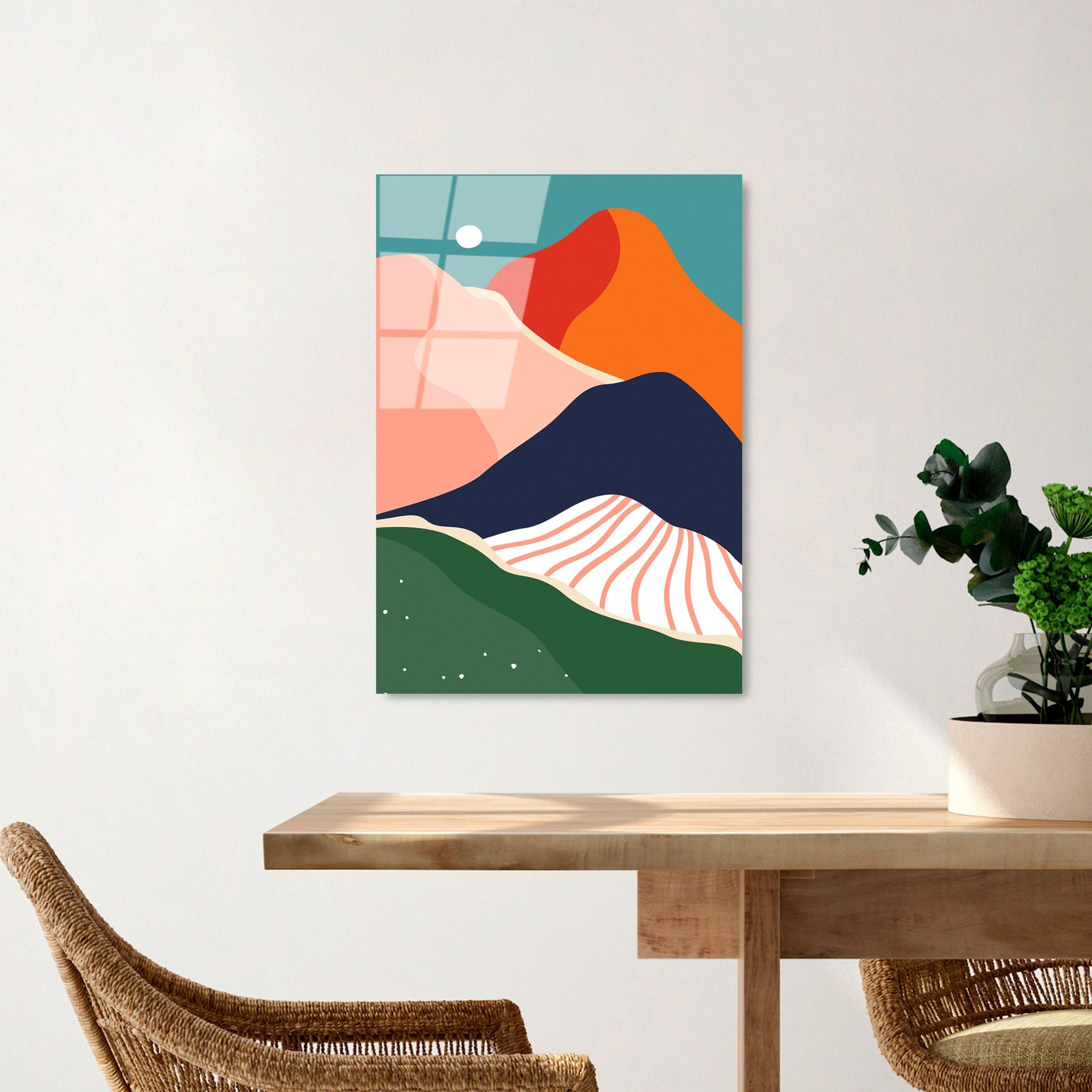 Obraz Onybill 65x45 cm kolorowe góry