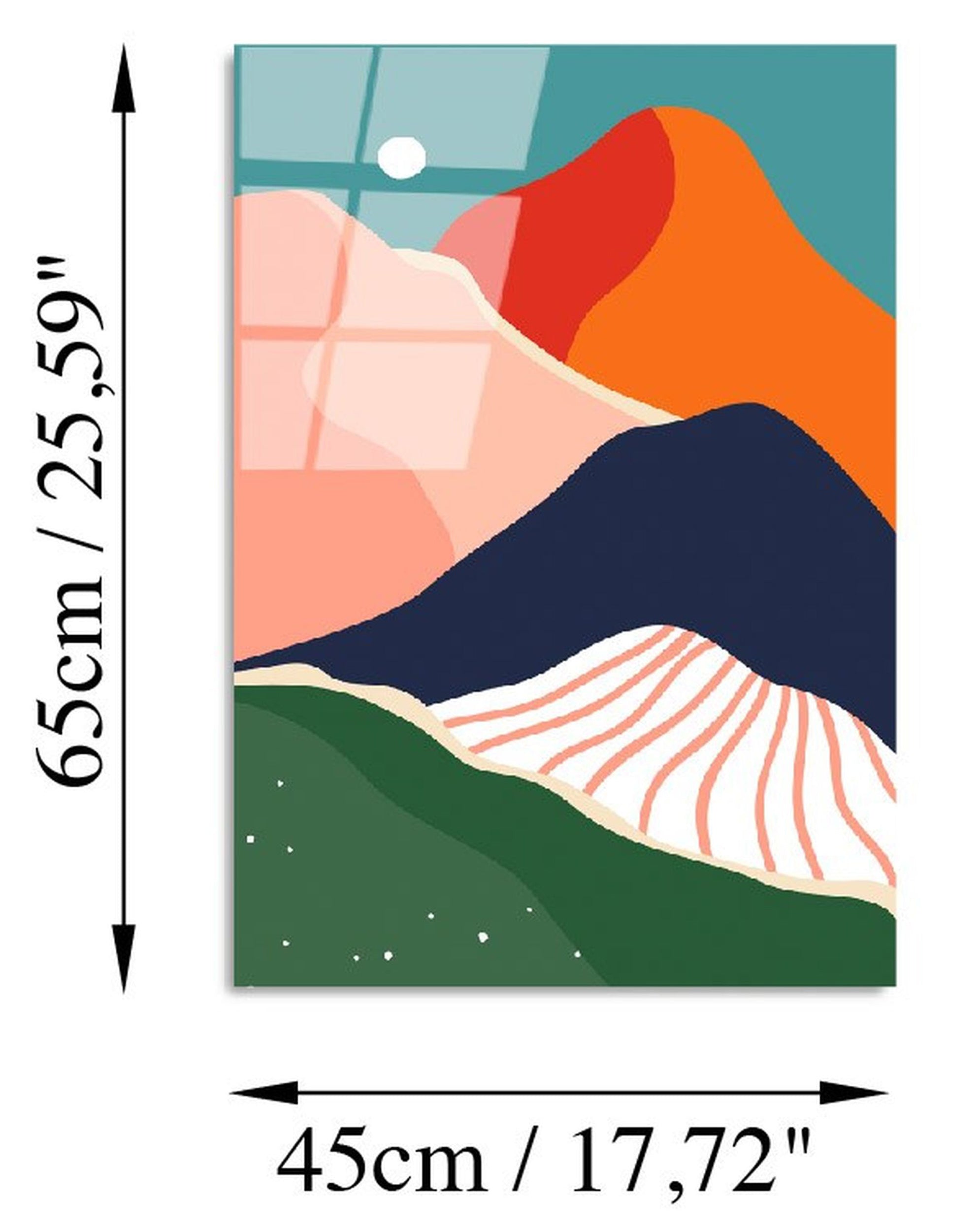 Obraz Onybill 65x45 cm kolorowe góry